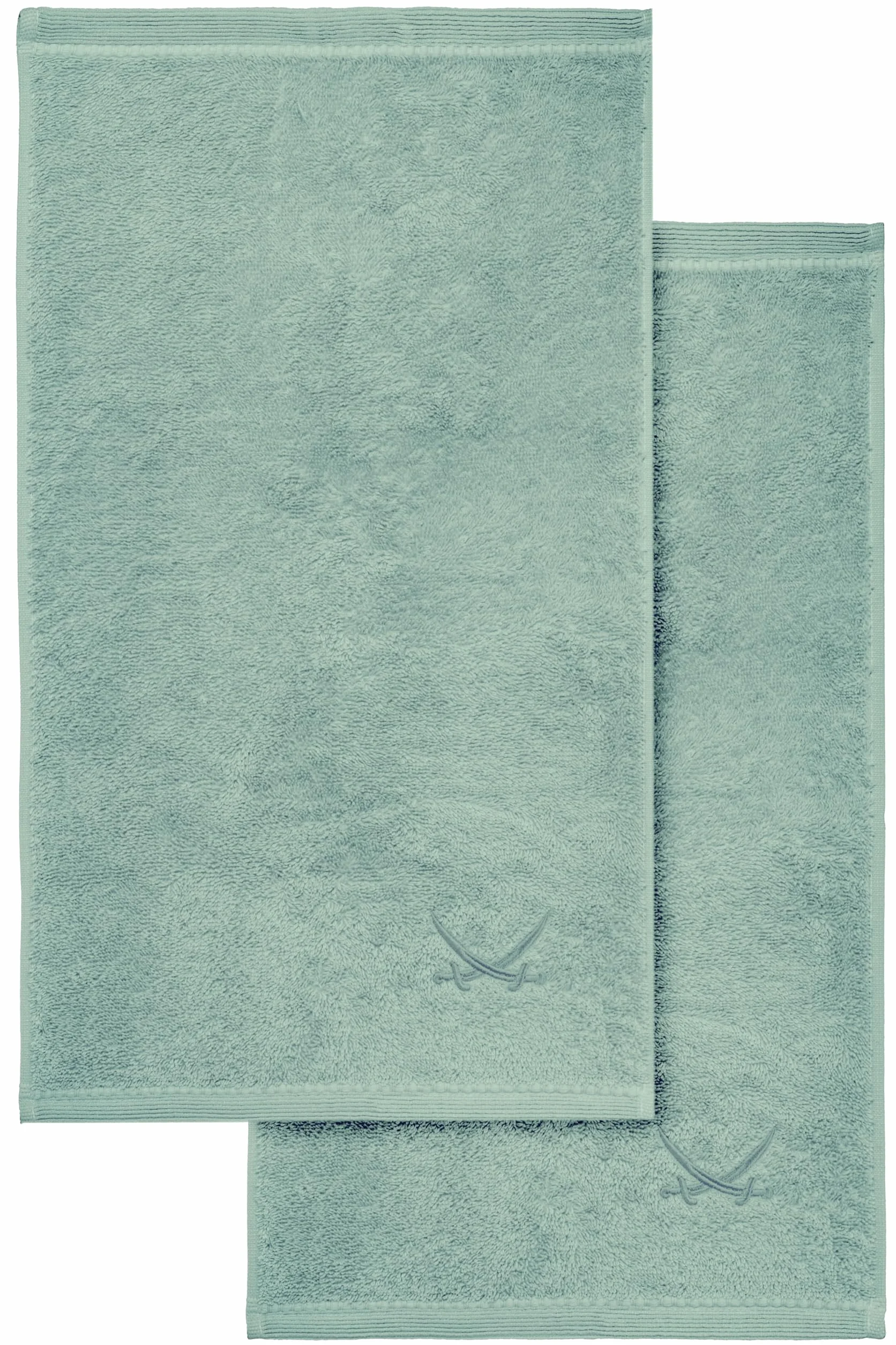 Sansibar Ręcznik dla gości 100% bawełna 30 x 50 cm szmaragd 2 sztuki