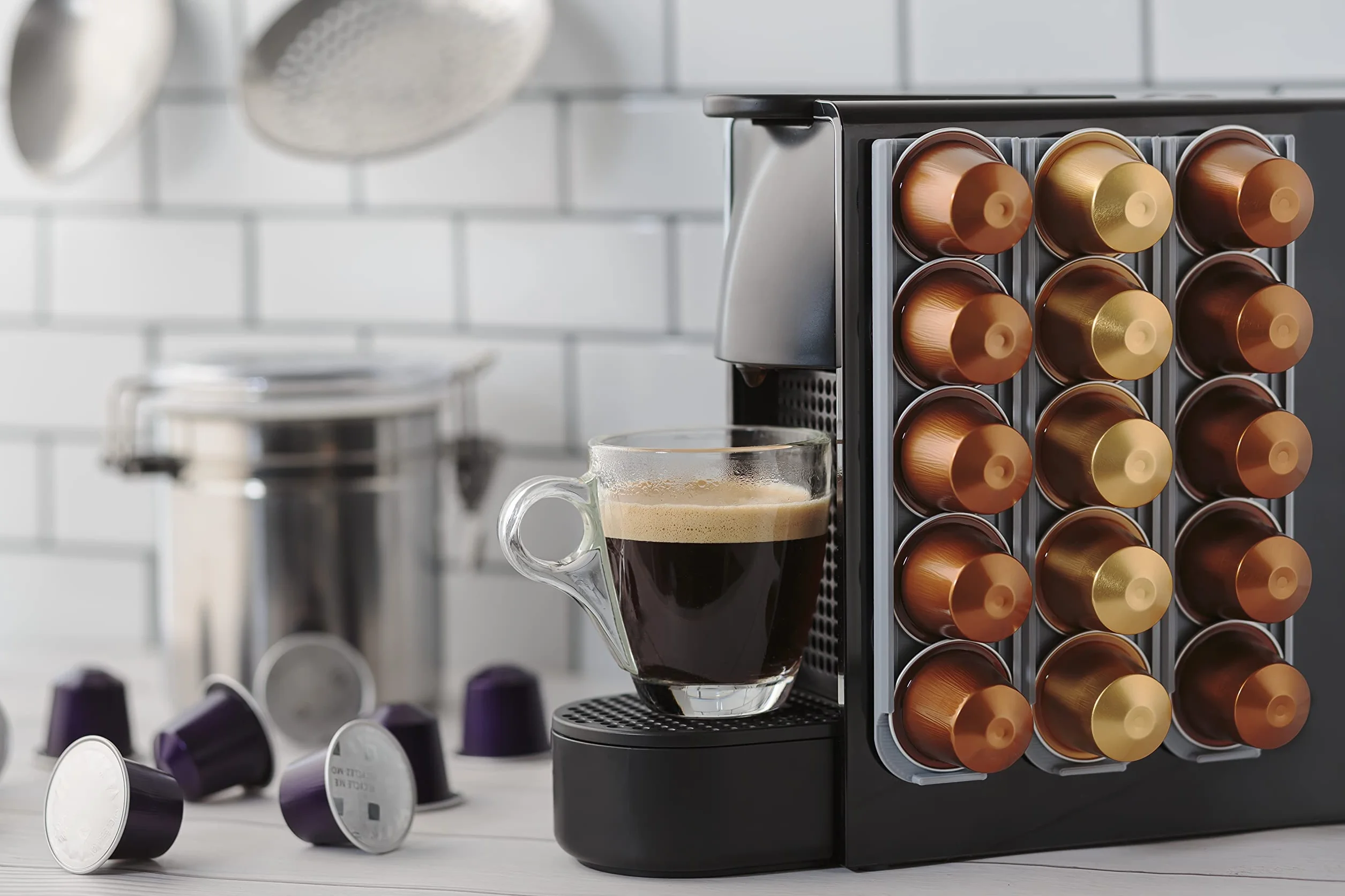 Nespresso Uchwyt na Kapsułki Kompatybilny Zestaw 3 Sztuk 5 Kapsułek