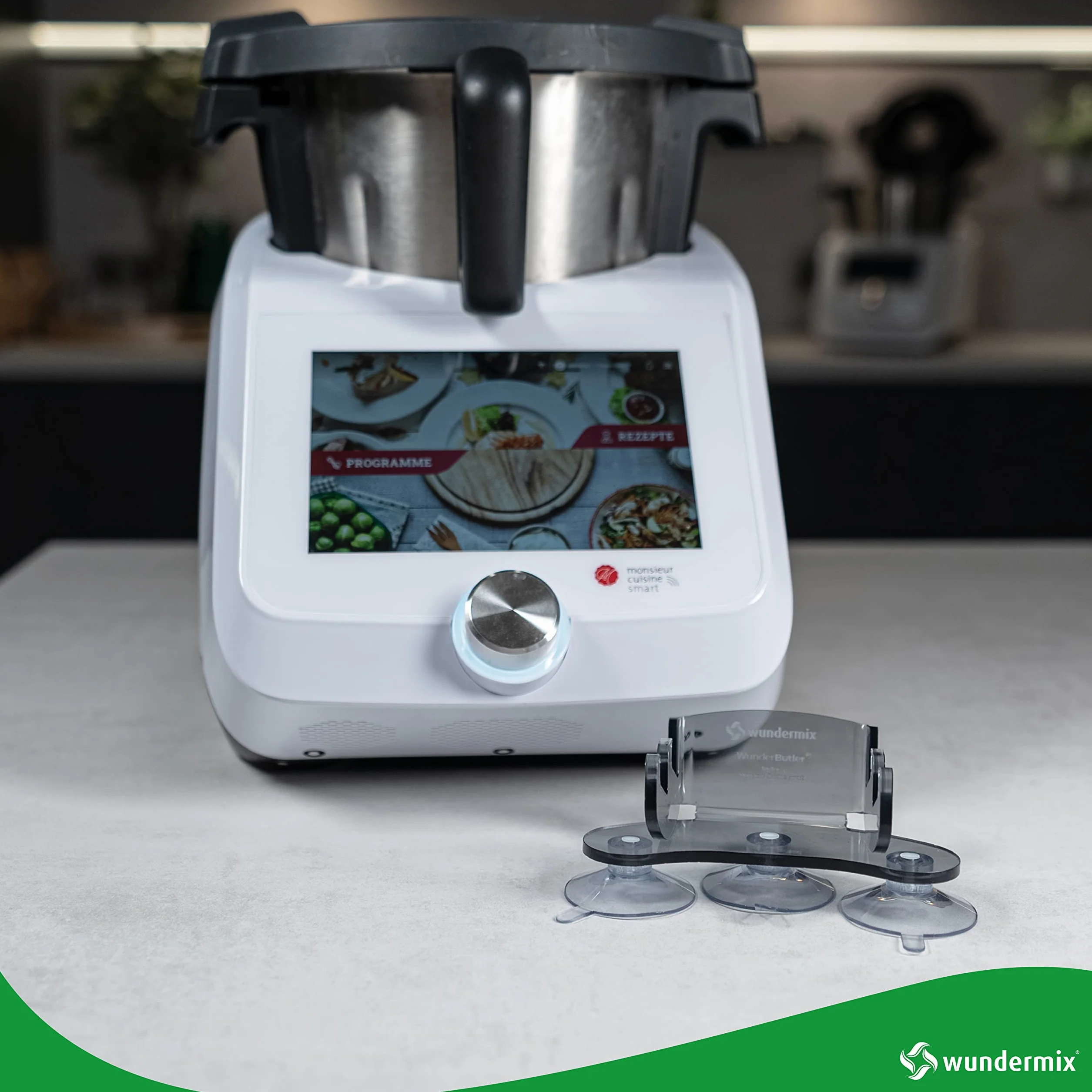 WunderButler® Uchwyt Pokrywki do Monsieur Cuisine Smart - Uchwyt do Miksowania MC Smart Made in Germany