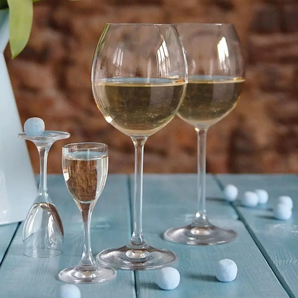 KROSNO Kieliszki do Białego Wina 250 ml Zestaw 6 sztuk Kolekcja Venezia