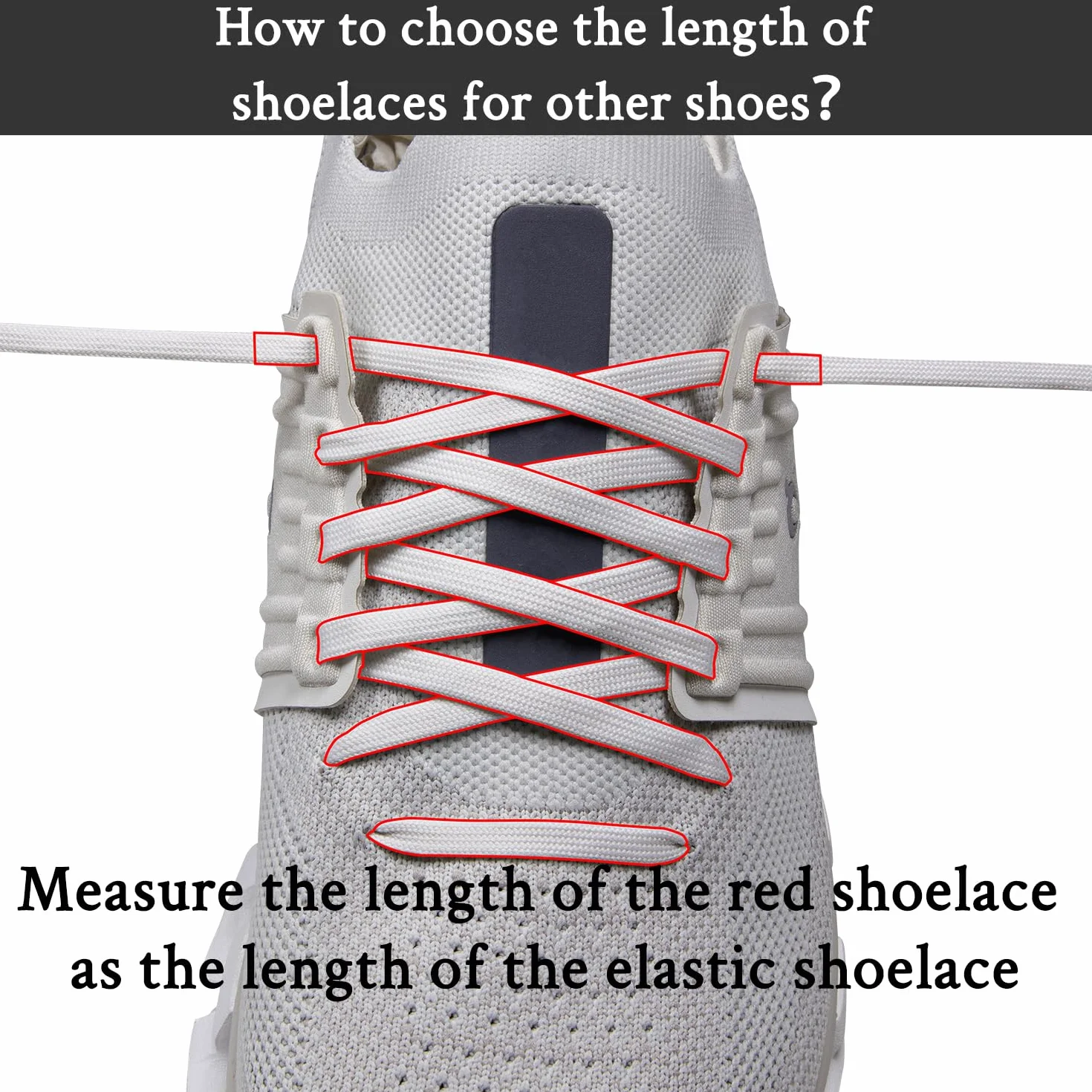 Endoto Elastyczne Sznurówki Bez Wiązania do ON Cloud 5 & 6 Butów, Sznurowadła Zamiennik Sznurowadeł Zamienne Shoe Laces Replacement Shoelaces