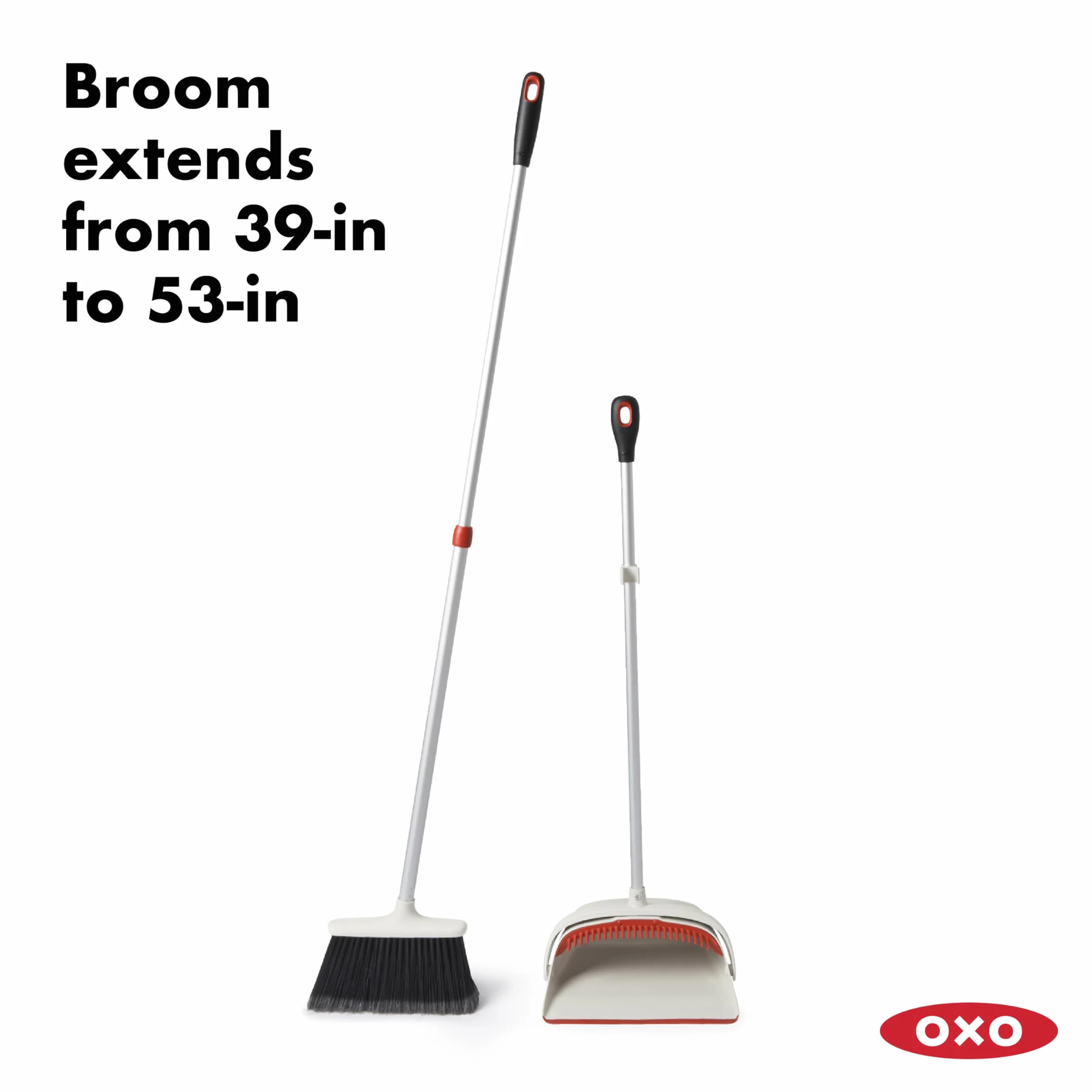 OXO Good Grips duży zestaw zamiatania z wysuwaną miotłą