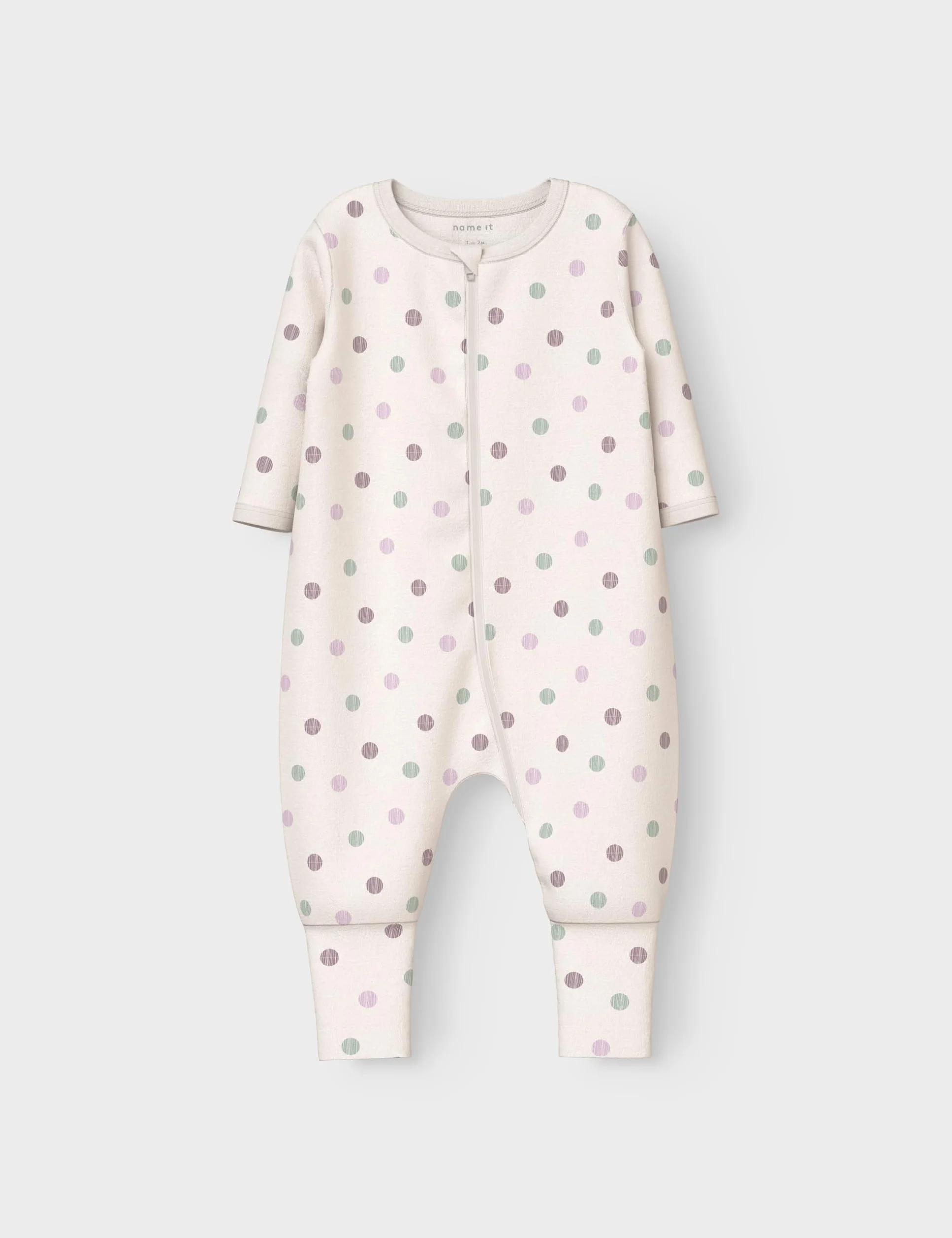 Name it baby Damski kombinezon Nbfnightsuit 2P Zip Ff Jet Dot Noos (2 sztuki), Jet Stream, 104