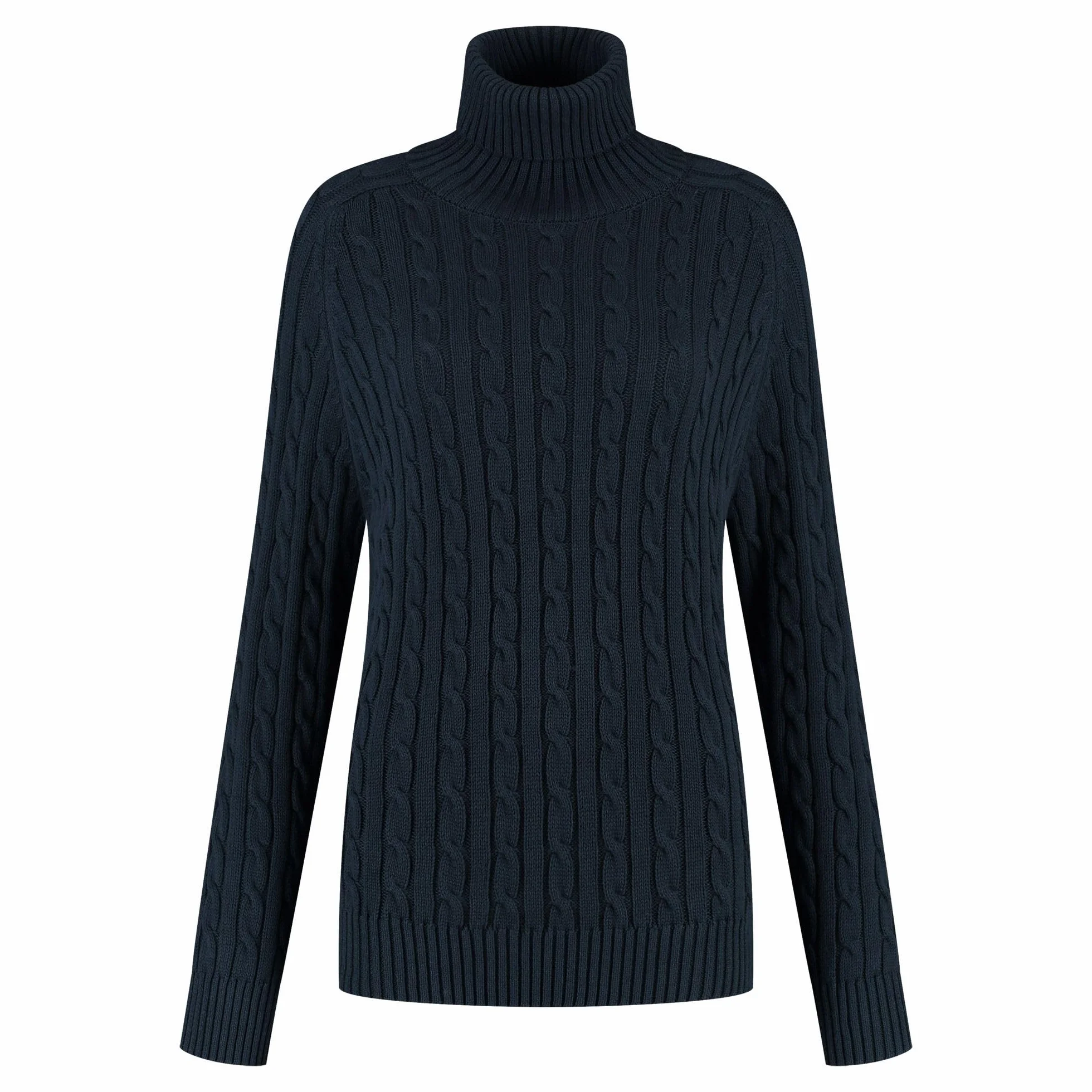 Superdry damski sweter z dekoltem w kształcie kabli
