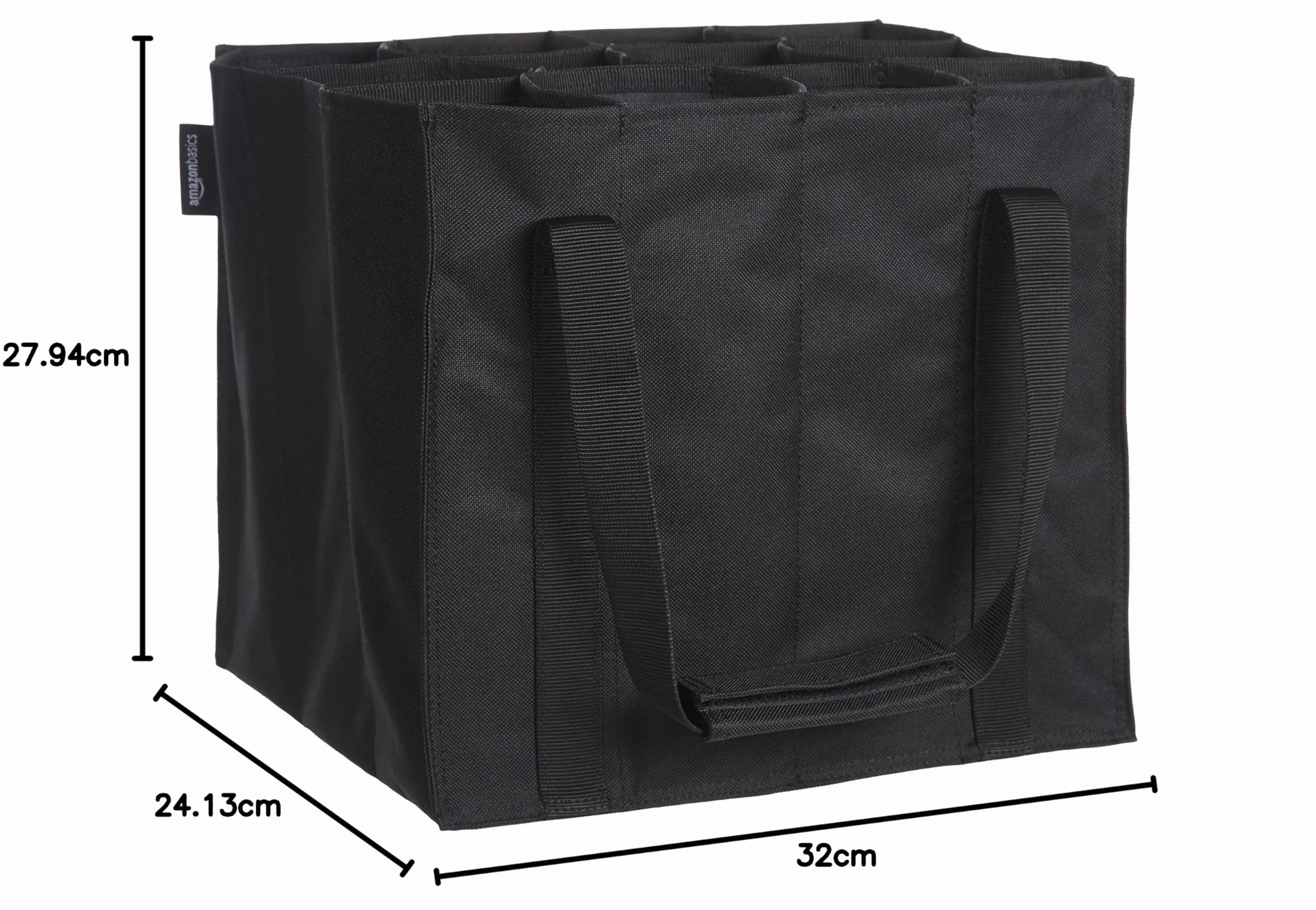Amazon Basics torba na butelki 12 przegródek 0,75 l czarna