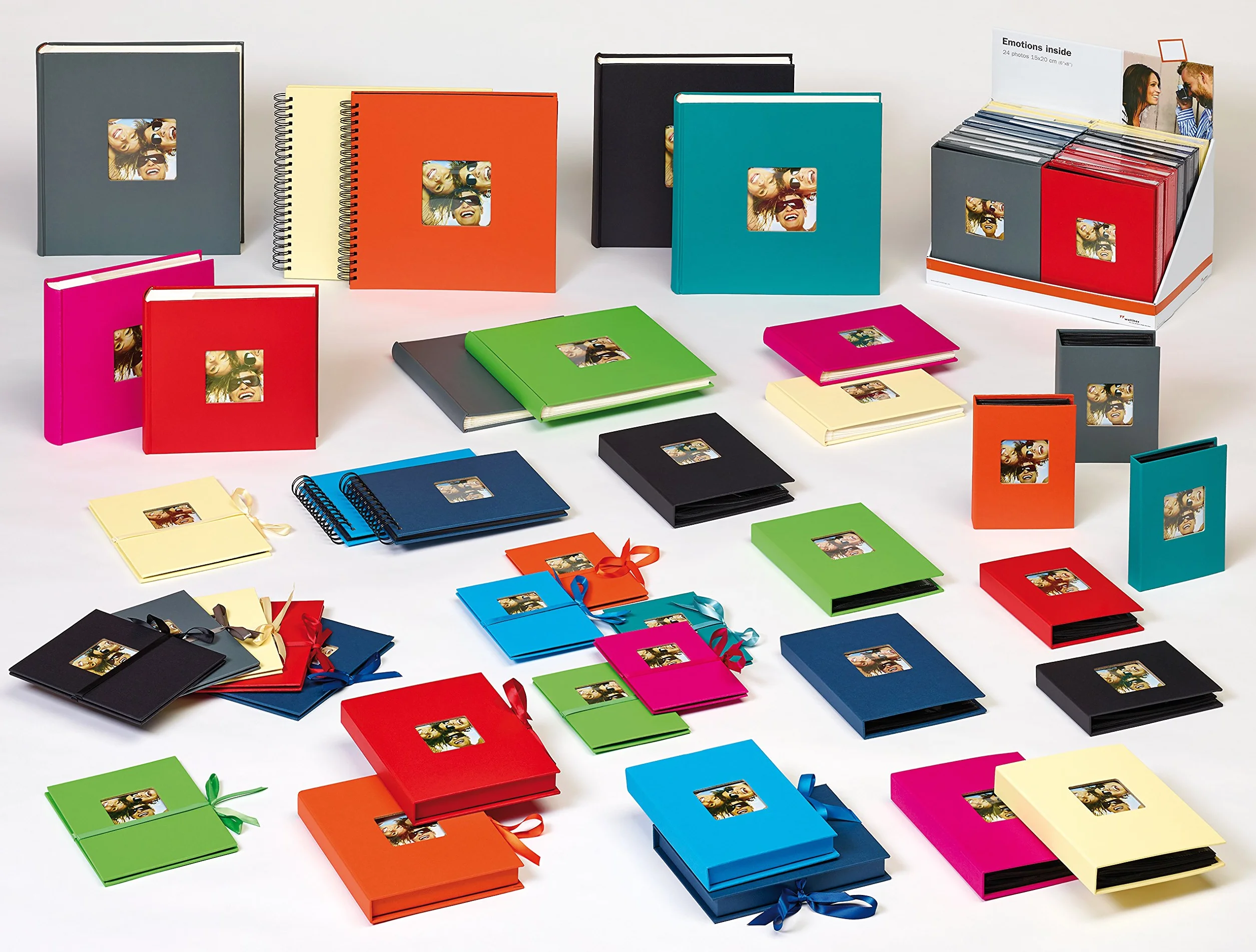 walther design Album na zdjęcia czarny 200 zdjęć 10 x 15 cm Album wsuwany Memo z wycięciem na okładce, Fun ME-110-B