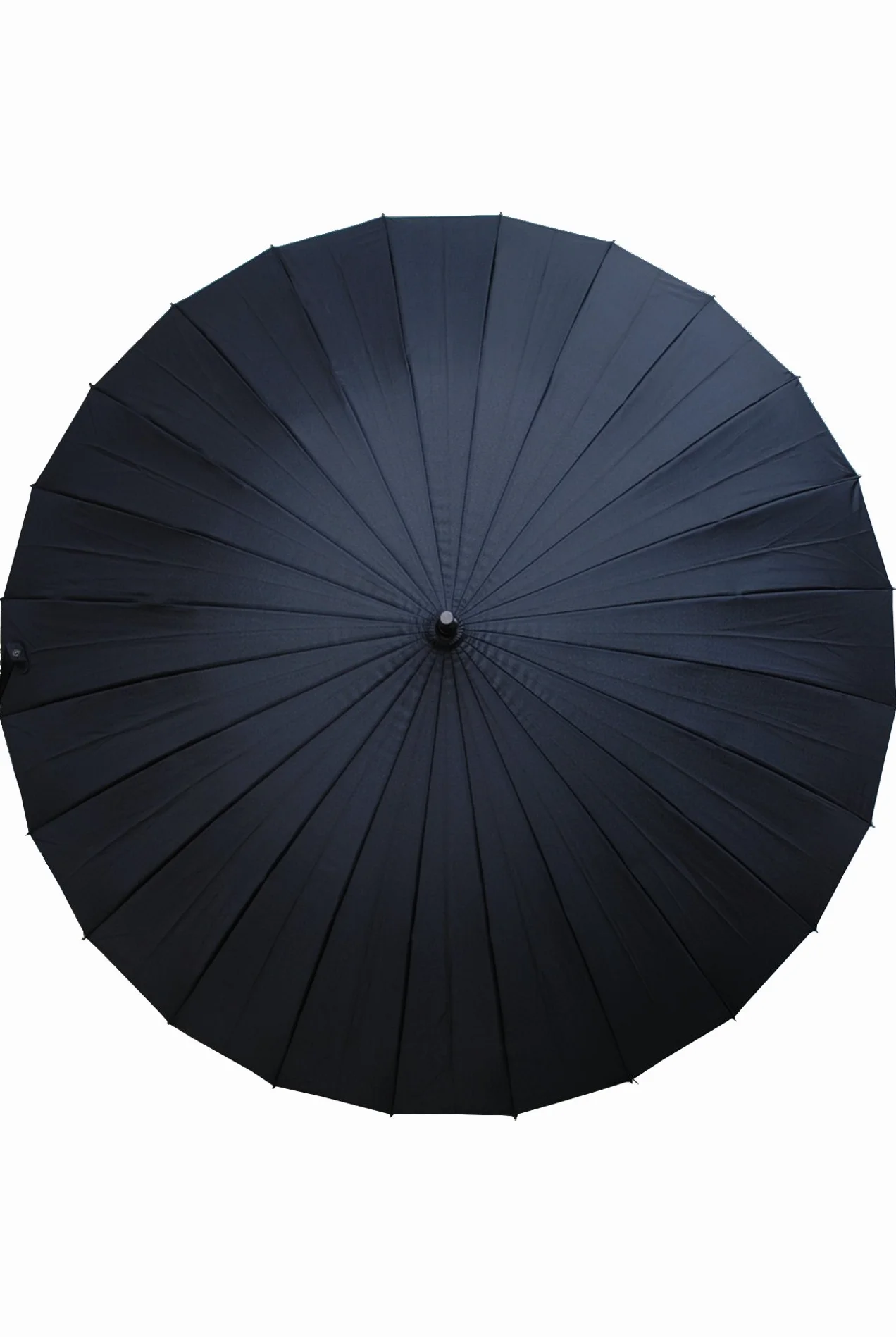 COLLAR AND CUFFS LONDON - Wiatroszczelny parasol z 24 żebrami dla super wytrzymałości - 60 km/h bardzo mocny - potrójna warstwa wzmocniona rama z włókna szklanego - drewniany uchwyt haka -