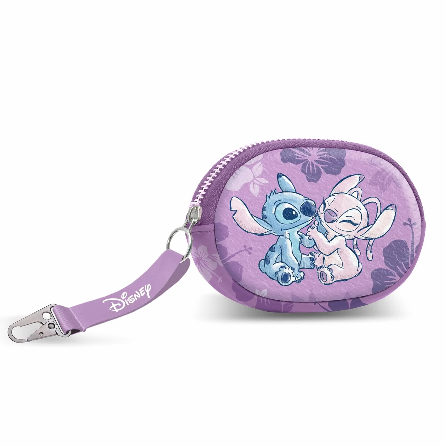 Disney Lilo and Stitch Stitch & Angel-Pill portmonetka, różowa, 12,5 x 9 cm, Różowy Lilo i Stitch, Jeden rozmiar, Torebka na monety