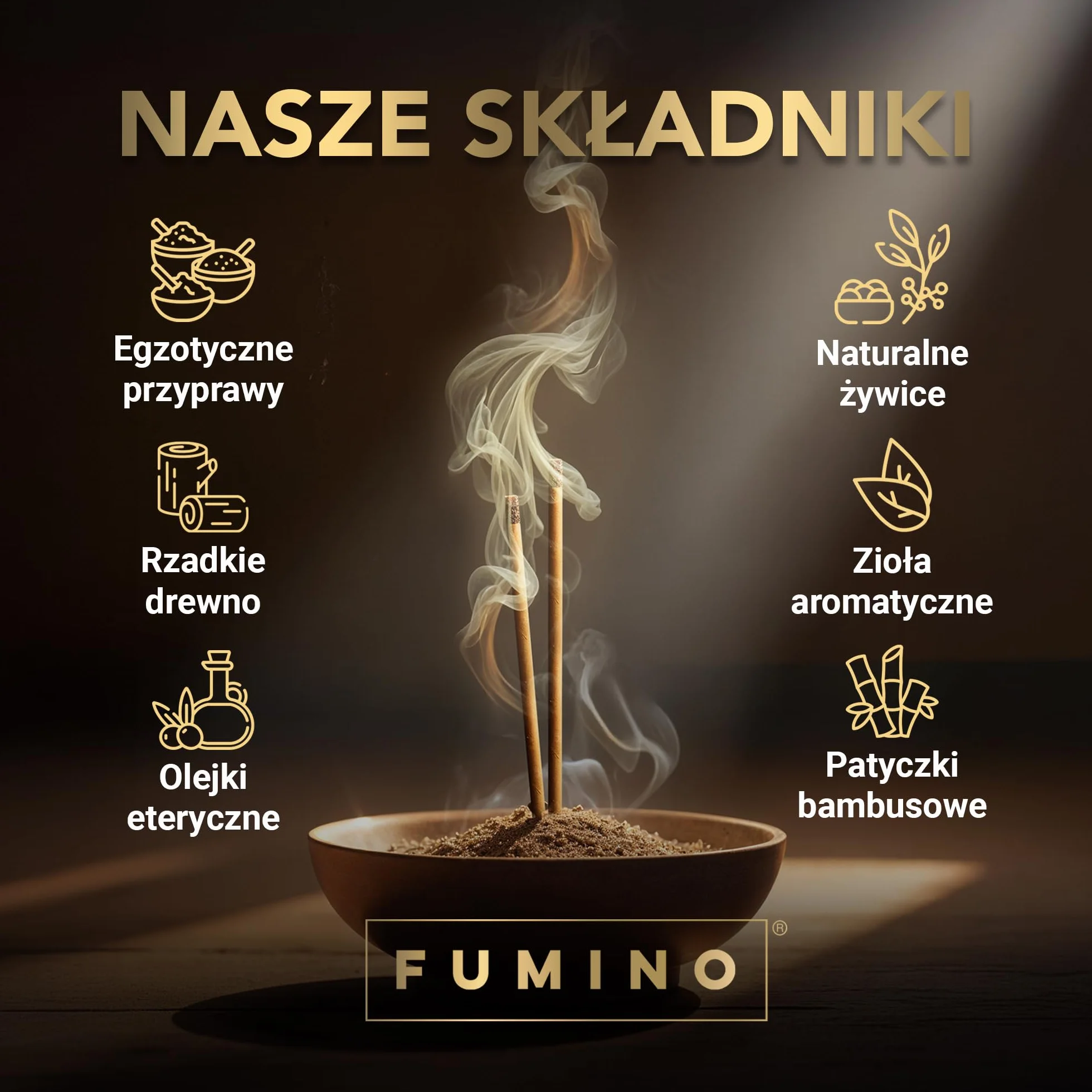 Kadzidełka w sztyfcie Fumino Fresh Masala Agarbatti zestaw 6 opakowań 84 sztuki 90 g do relaksu medytacji