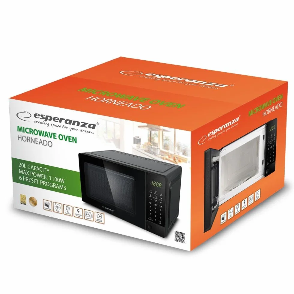 Esperanza EKO009 Kuchenka mikrofalowa 1100 W Czarny