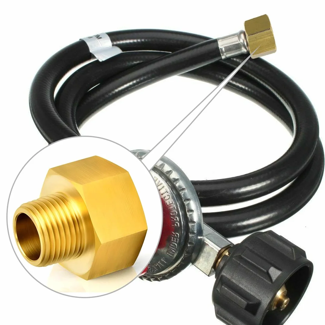 Adapter gazowy 1/2" Ig x 1/4" Ag, miedziany, do złącza węża