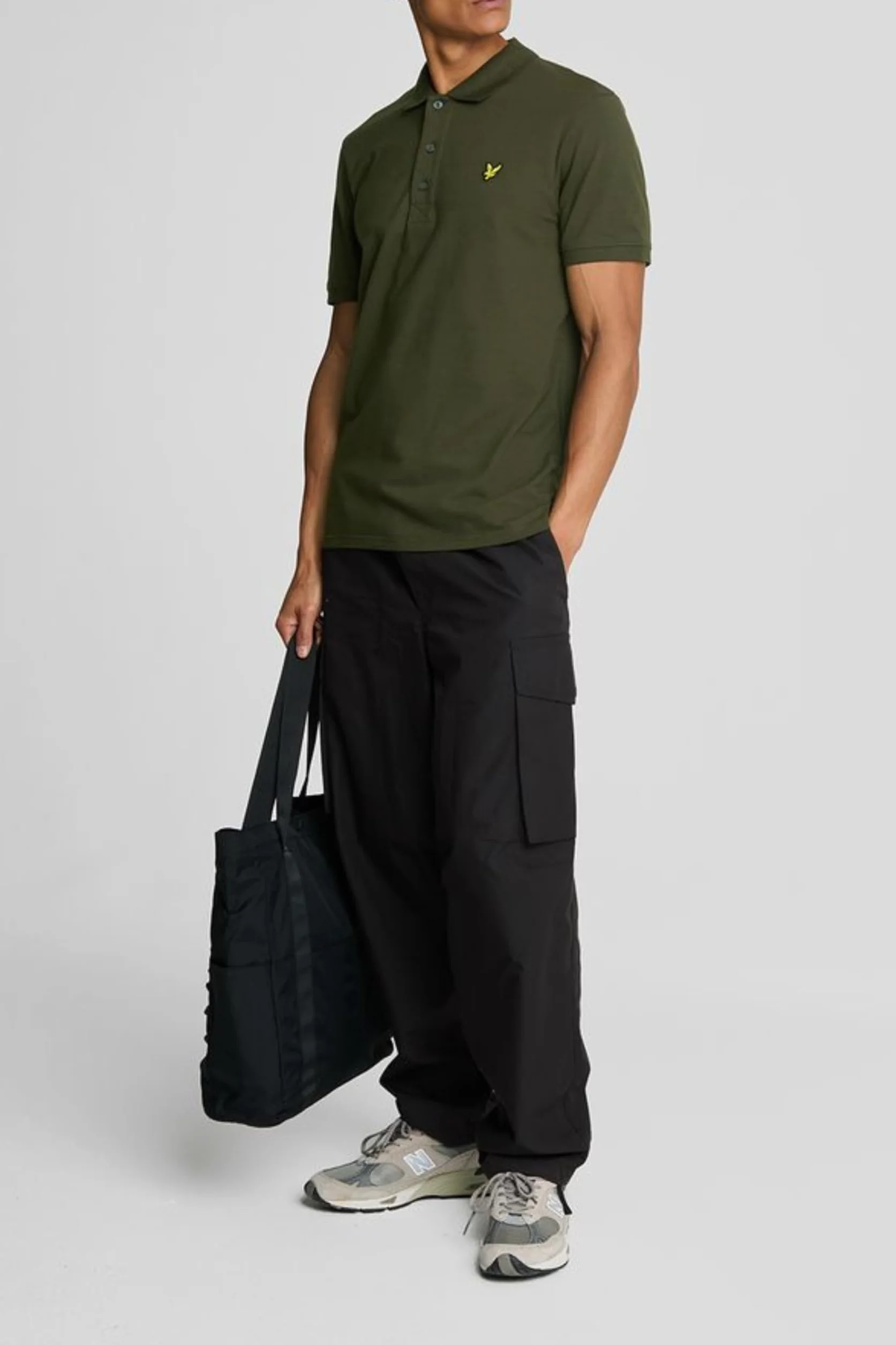Lyle & Scott Męski Gładka Koszulka Polo Z Bawełny Organicznej, Navy