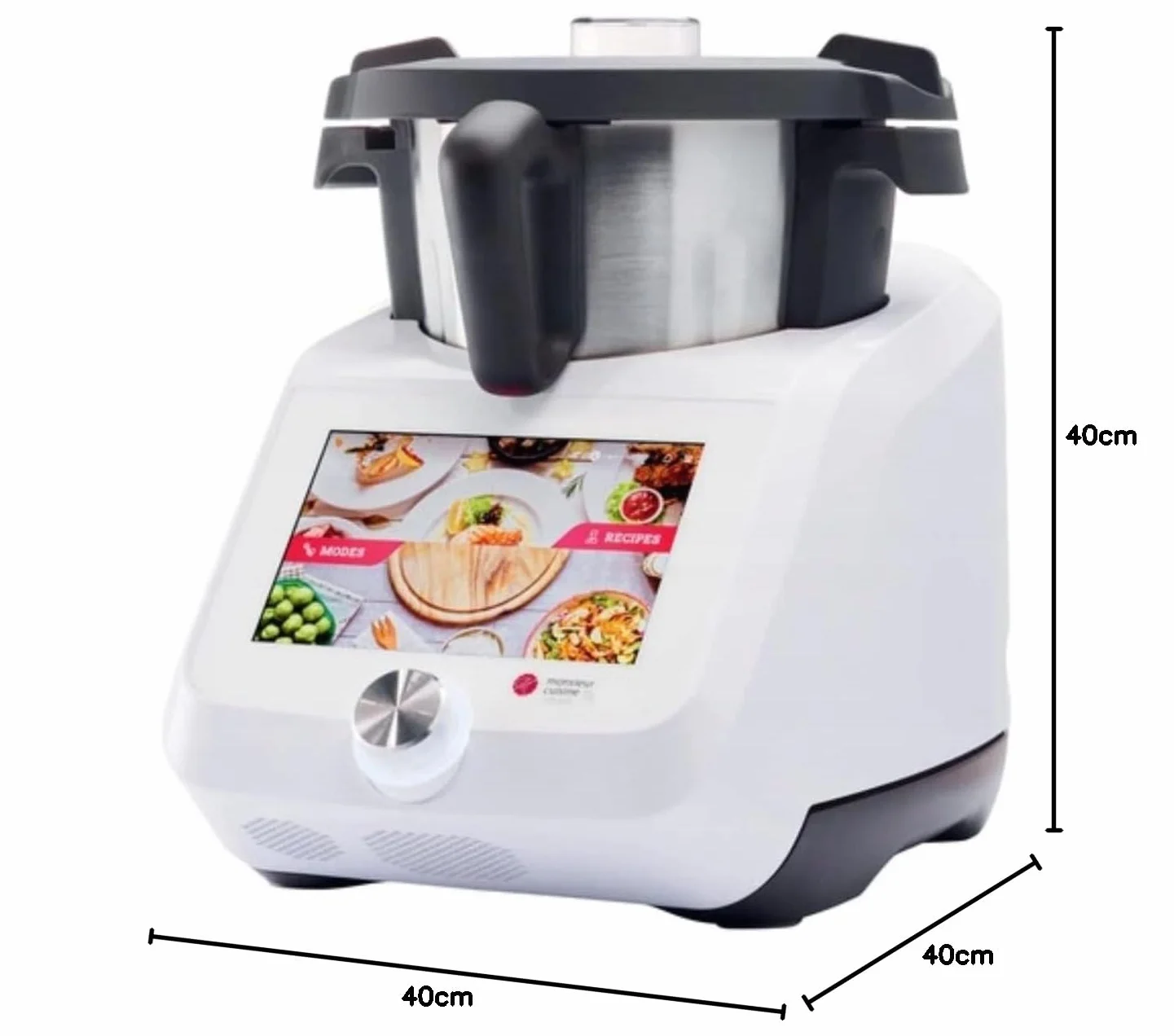 Silvercrest Monsieur Cuisine Smart Model 2022 Biały Food Processor 8 cali 1000 W 10 Prędkości Wi-Fi Google Assistant