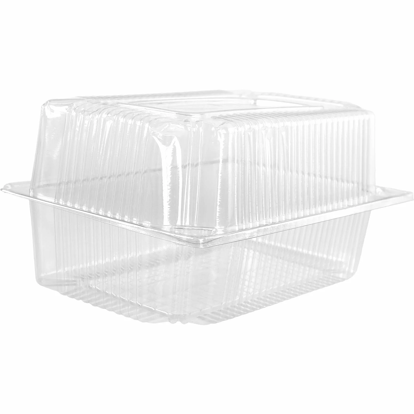 Przezroczyste pudełka na babeczki 100 sztuk 18,5 x 12 x 9,5 cm z pokrywką