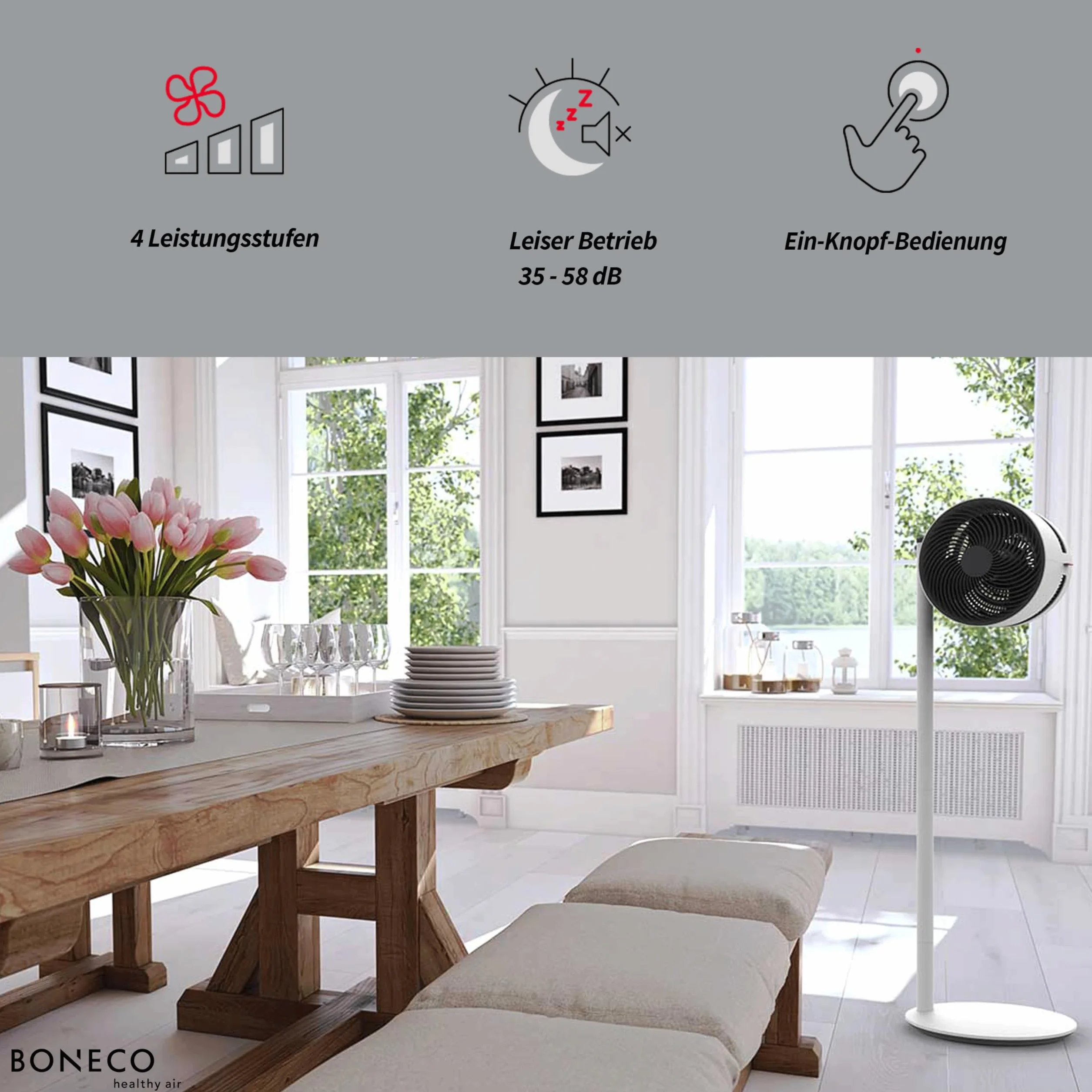 BONECO wentylator Air Shower F230 biały