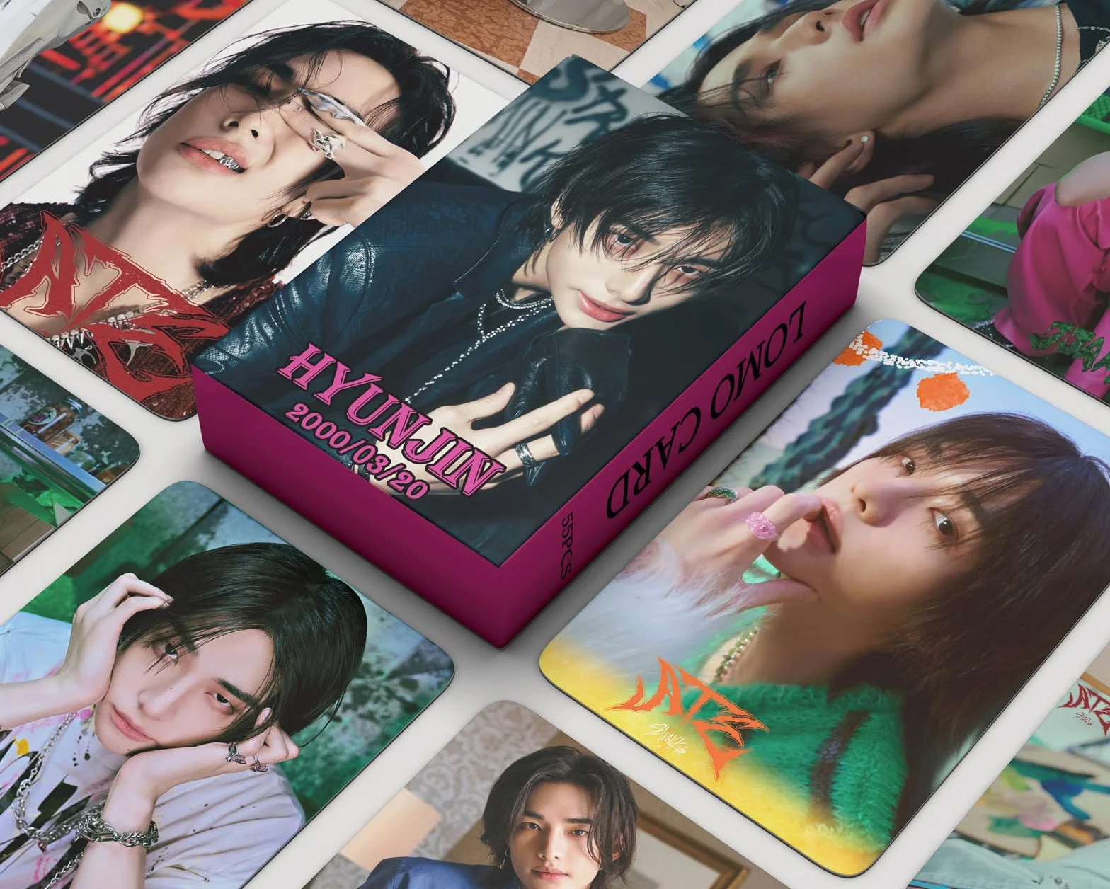 Stray Kids Fotokarty Kpop HyunJin 55 szt karty fotograficzne