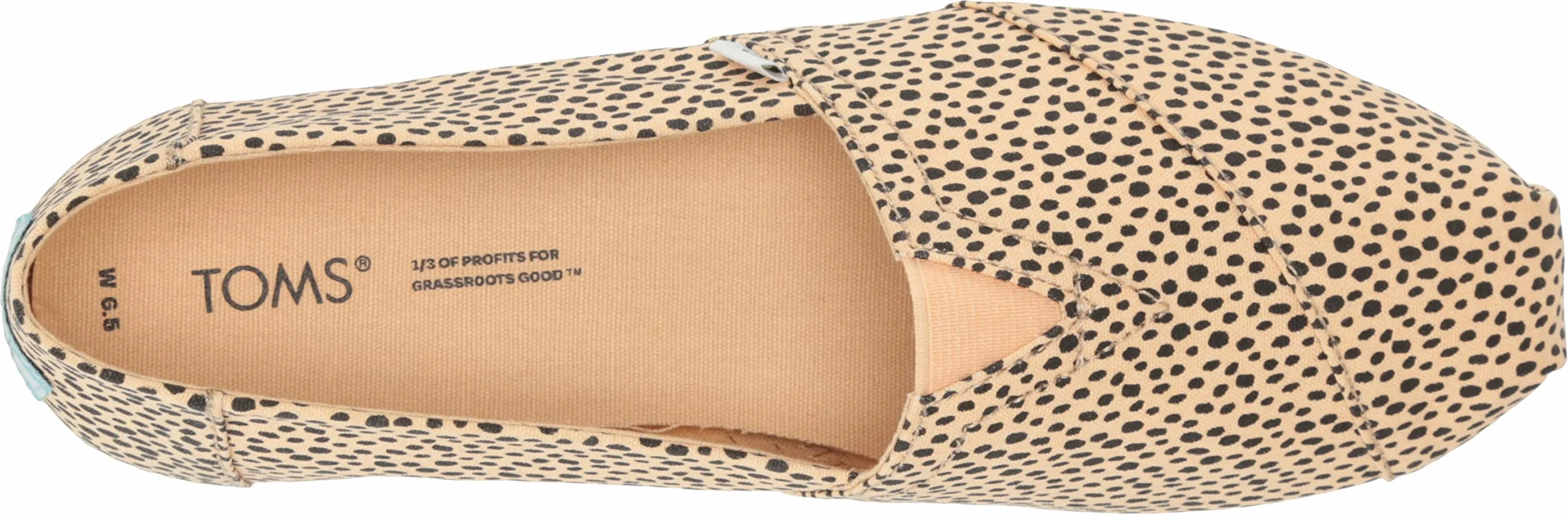 TOMS Męskie mokasyny typu espadryle, płaskie