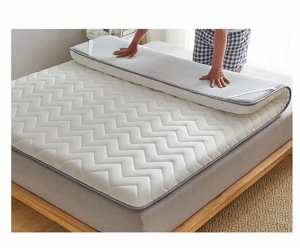 Japoński materac futon składany 80x190 cm biały