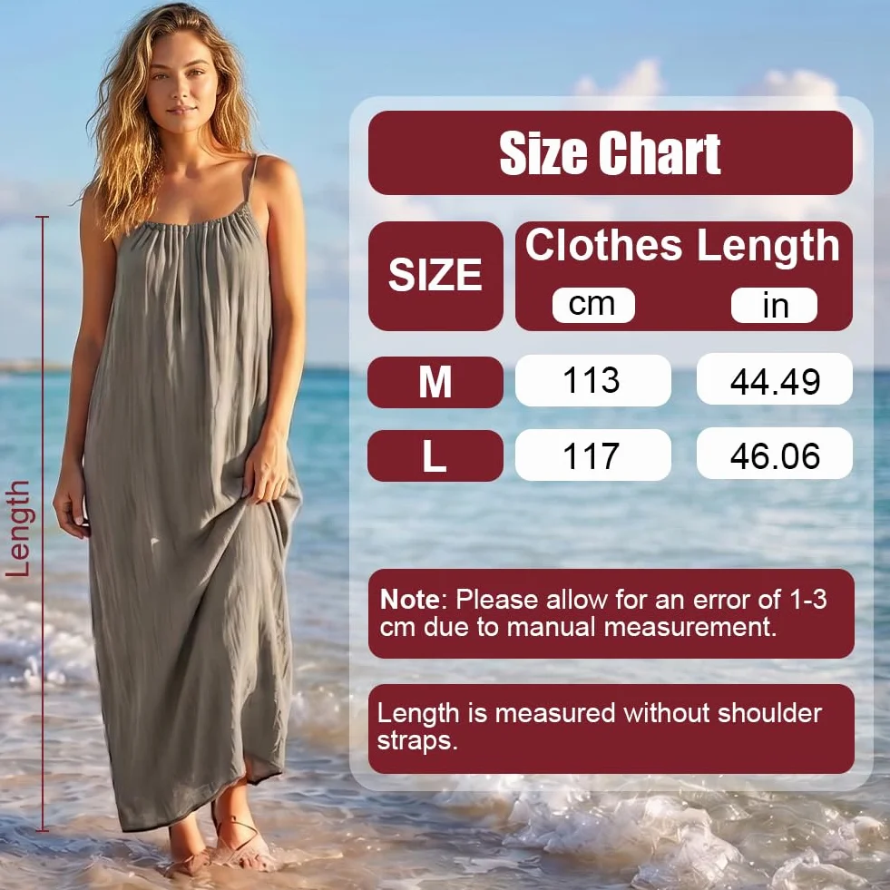Aomig Letnie sukienki damskie na ramiączkach, sukienka bez pleców, damskie sukienki plażowe, styl boho, na plażę, wakacje