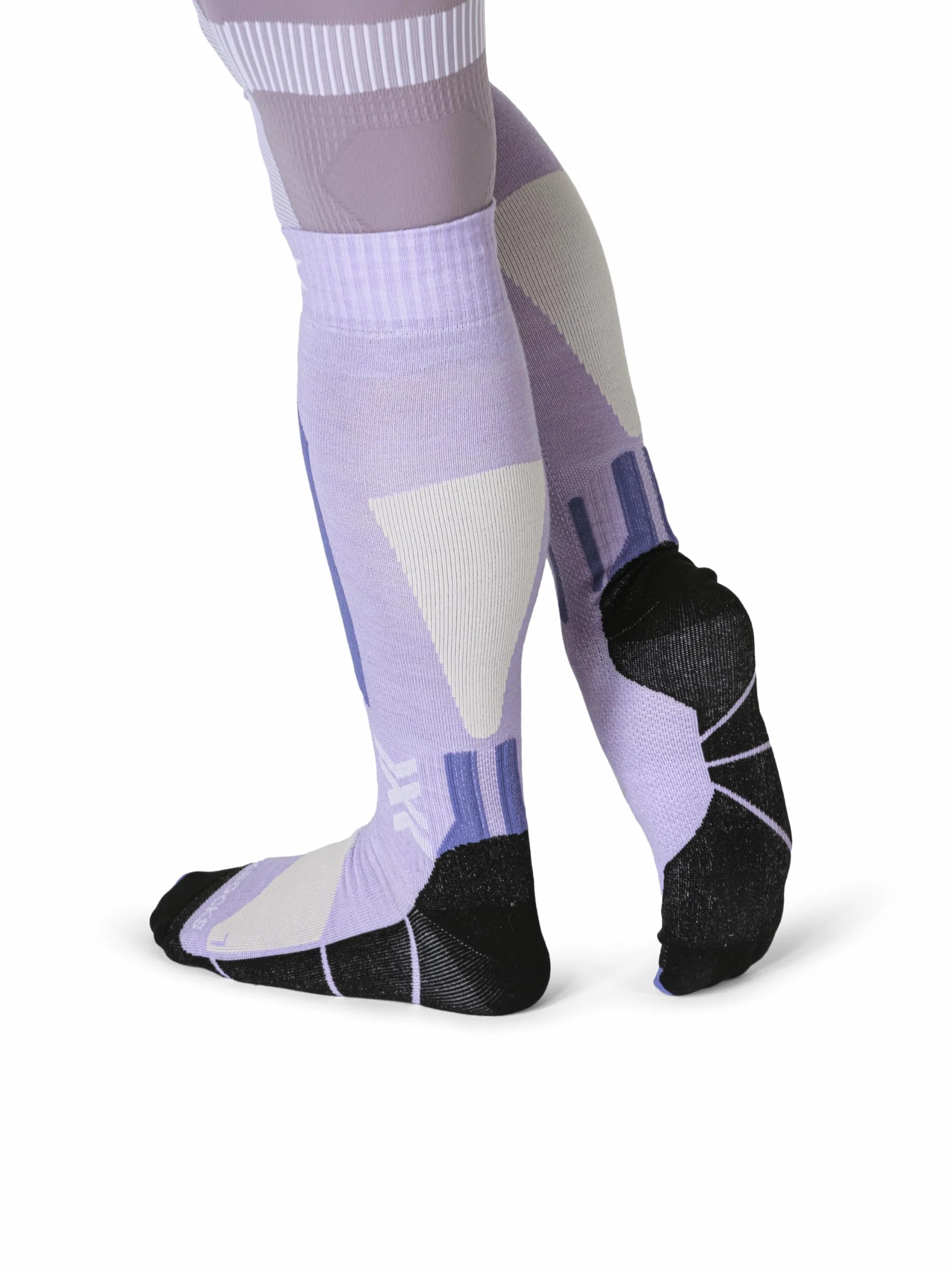 X-Socks Ski Discover Merino OTC - skarpety narciarskie zapewniające komfort i ciepło - opaska O-Ring zapewniająca bezpieczne dopasowanie i wsparcie - X Czarny/Szary, 39-41
