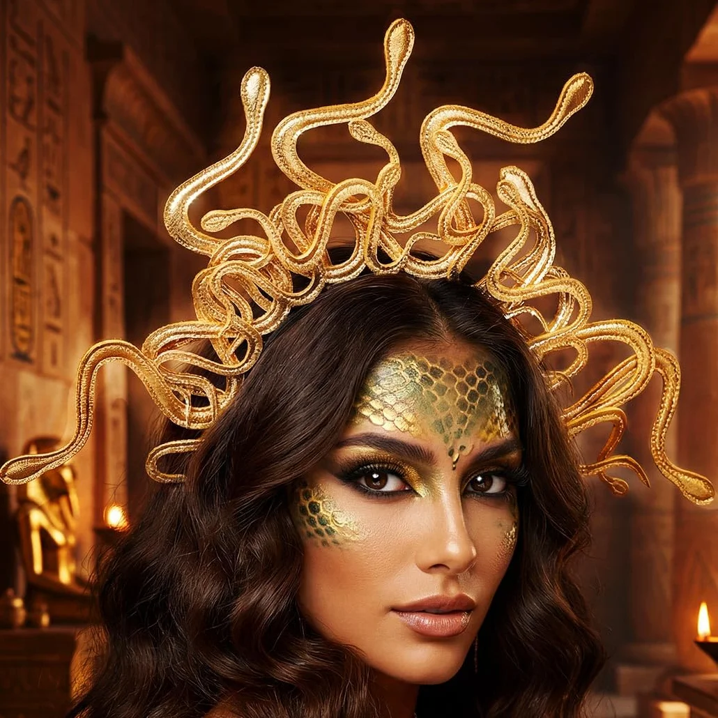 Meduza, opaska na głowę, grecka , nakrycie głowy, Halloween, cosplay, nakrycie głowy, karnawał, przyjęcie, akcesoria dla kobiet