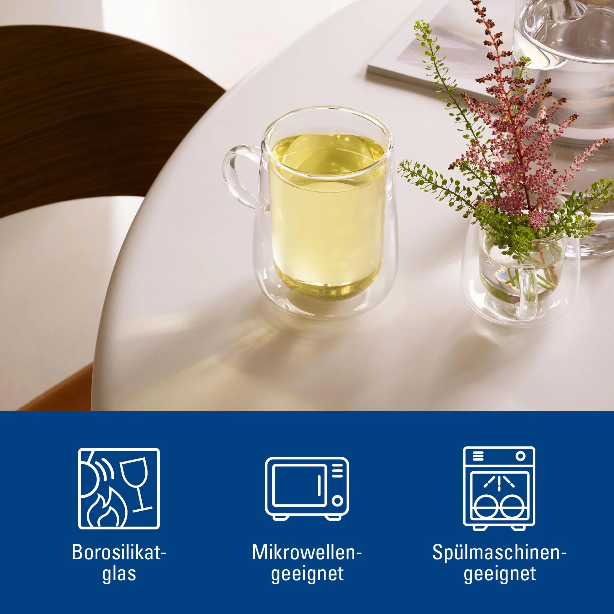 Villeroy & Boch Artesano Hot&Cold Beverages szklanka do latte macchiato zestaw 2 szt 250 ml szkło borokrzemowe zmywarka mikrofala