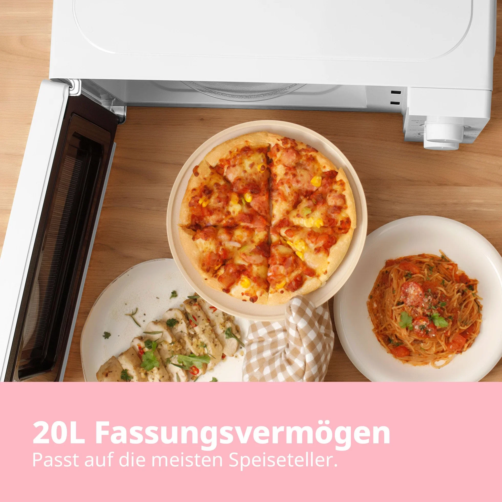 COMFEE' CMSN 20 wh Mikrowelle Solo-Mikrowelle 20L 700W Weiß