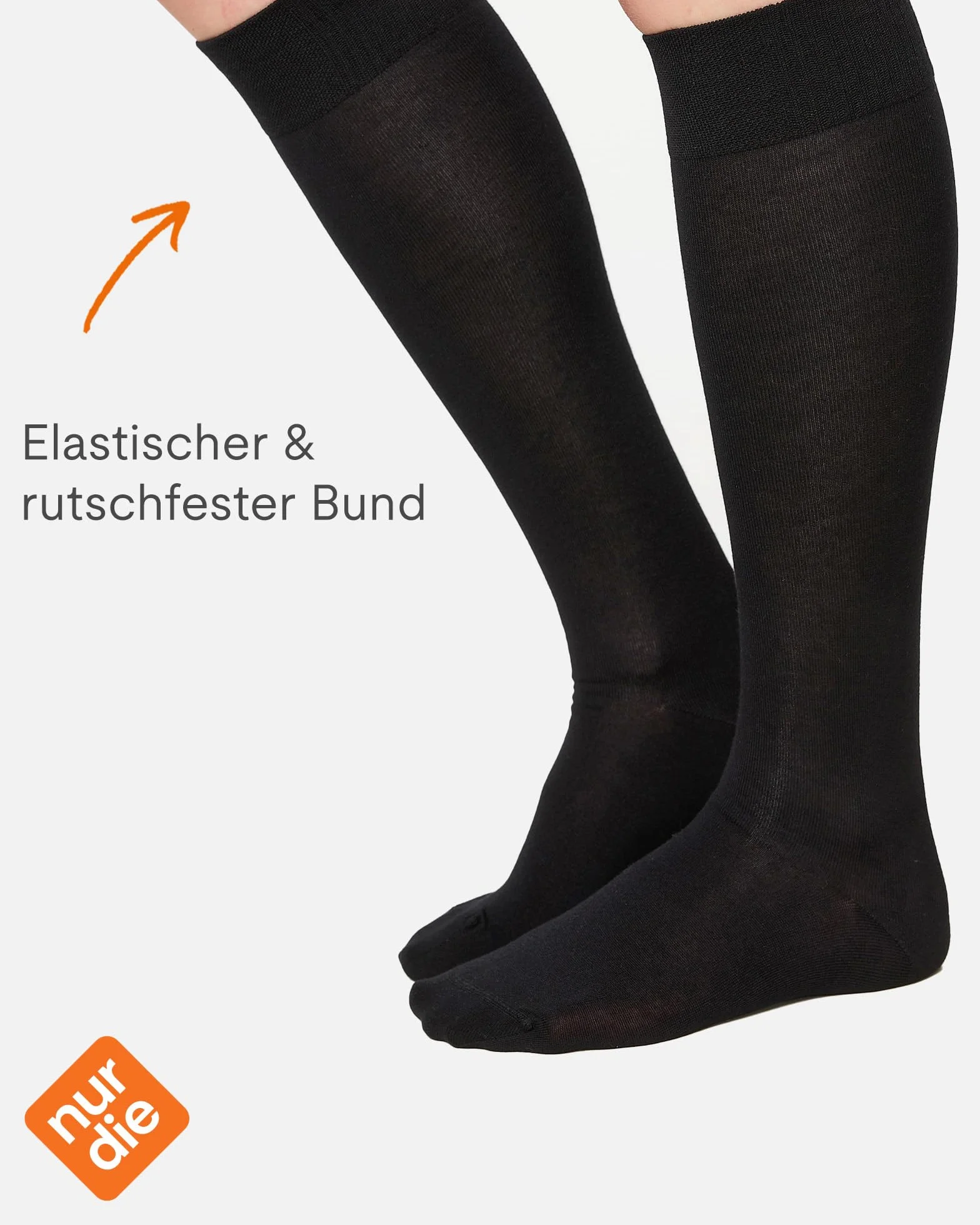 Nur Die Podkolanówki Kobiety Damen "Bambus Knie"