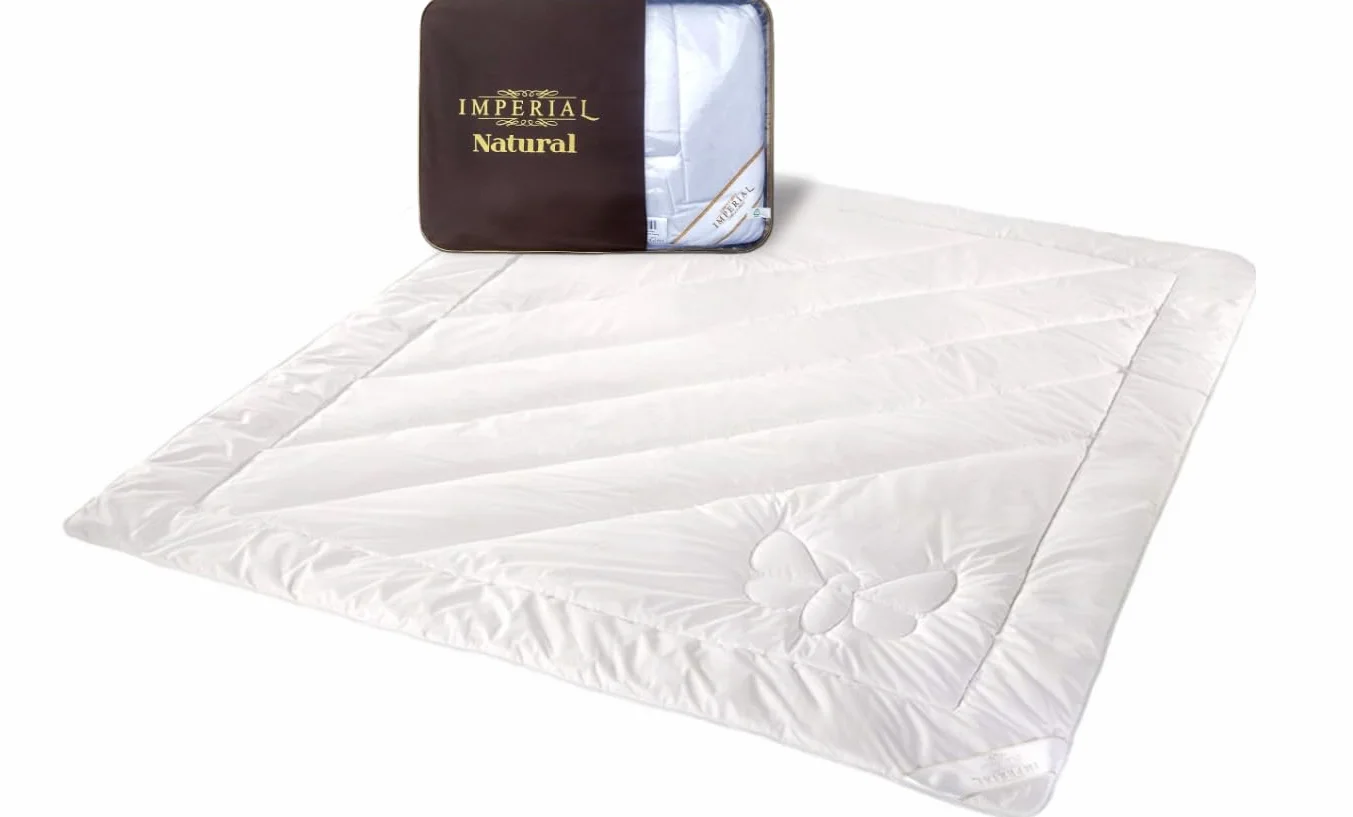 Kołdra Jedwabna 140x200 Imperial Dzikie Jedwab Premium Naturalna Całoroczna