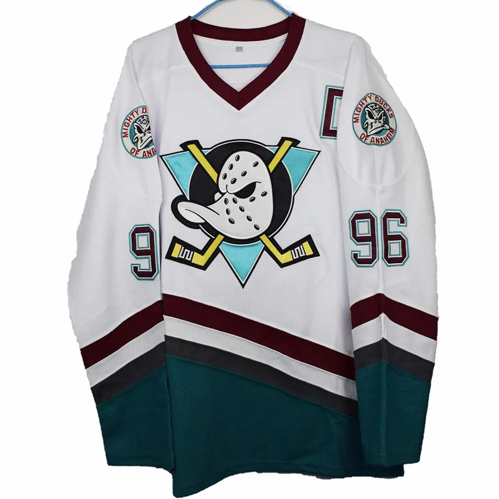 Yajun trykot NHL Charlie Conway #96 Mighty Ducks, hokej na lodzie, męska bluza oddychająca, t-shirt, odzież