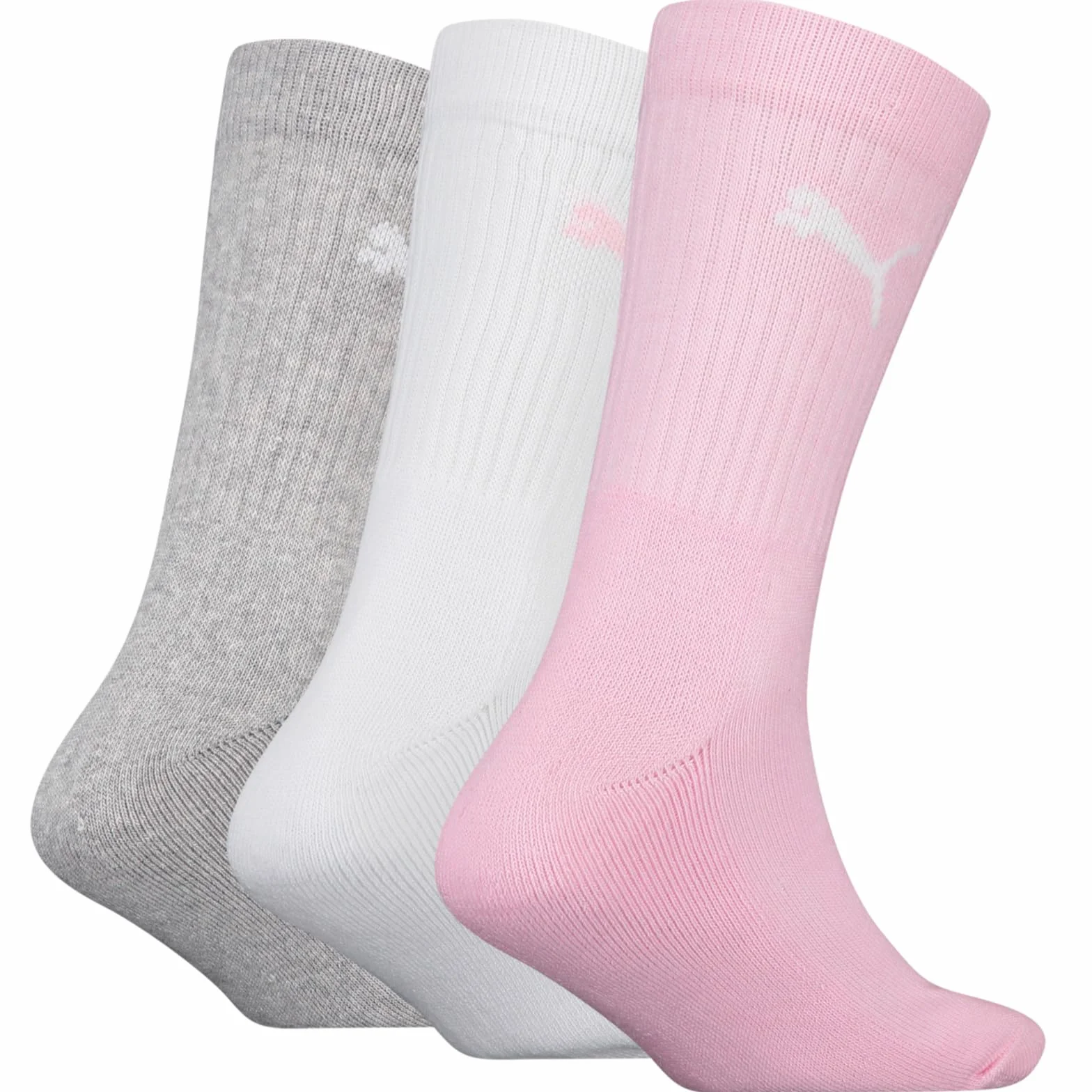 PUMA Skarpety dziecięce unisex (3 sztuki), Woda różana, 27-30