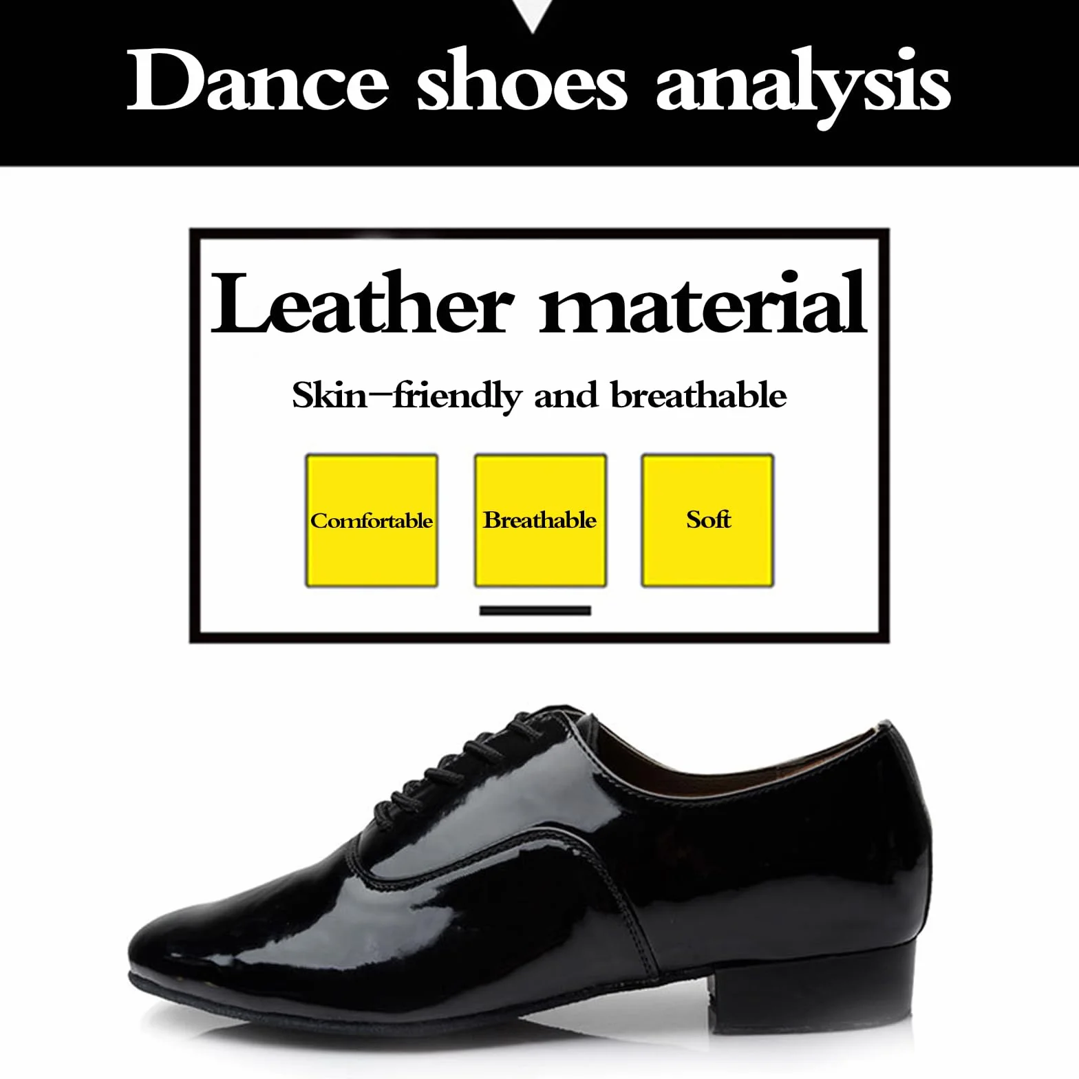 Standardowe buty do tańca, męskie, wygodne buty do tańca w sali balowej, latynoamerykańskie buty do tańca, dla mężczyzn, łatwe taniec, odpowiednie do wszystkich stylów tańca