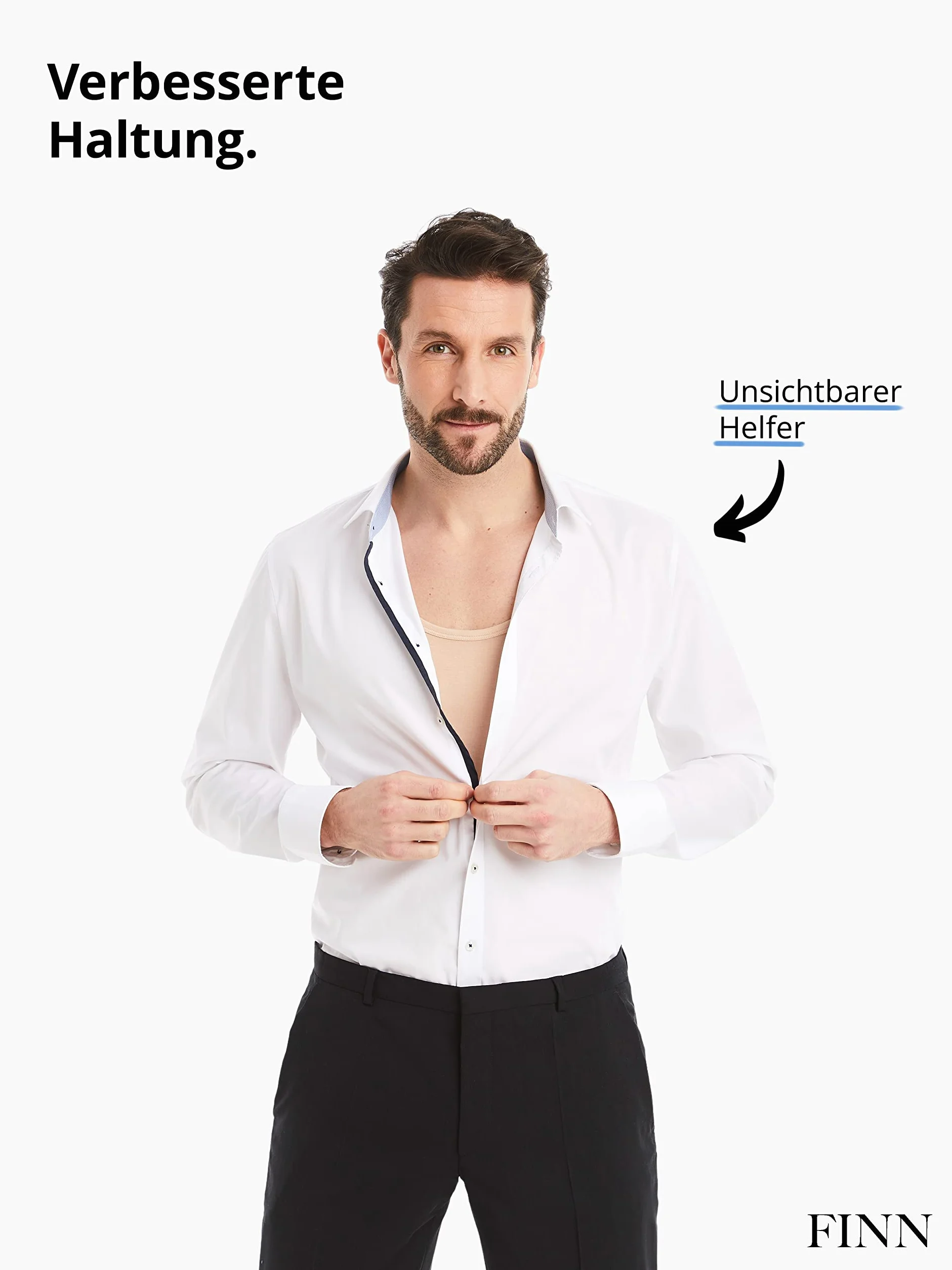 FINN Męska koszulka kompresyjna modelująca figurę z efektem wyszczuplającym brzuch - bez rękawów Shapewear Tank Top z bawełny - Body Shaper podkoszulek dla płaskiego brzucha