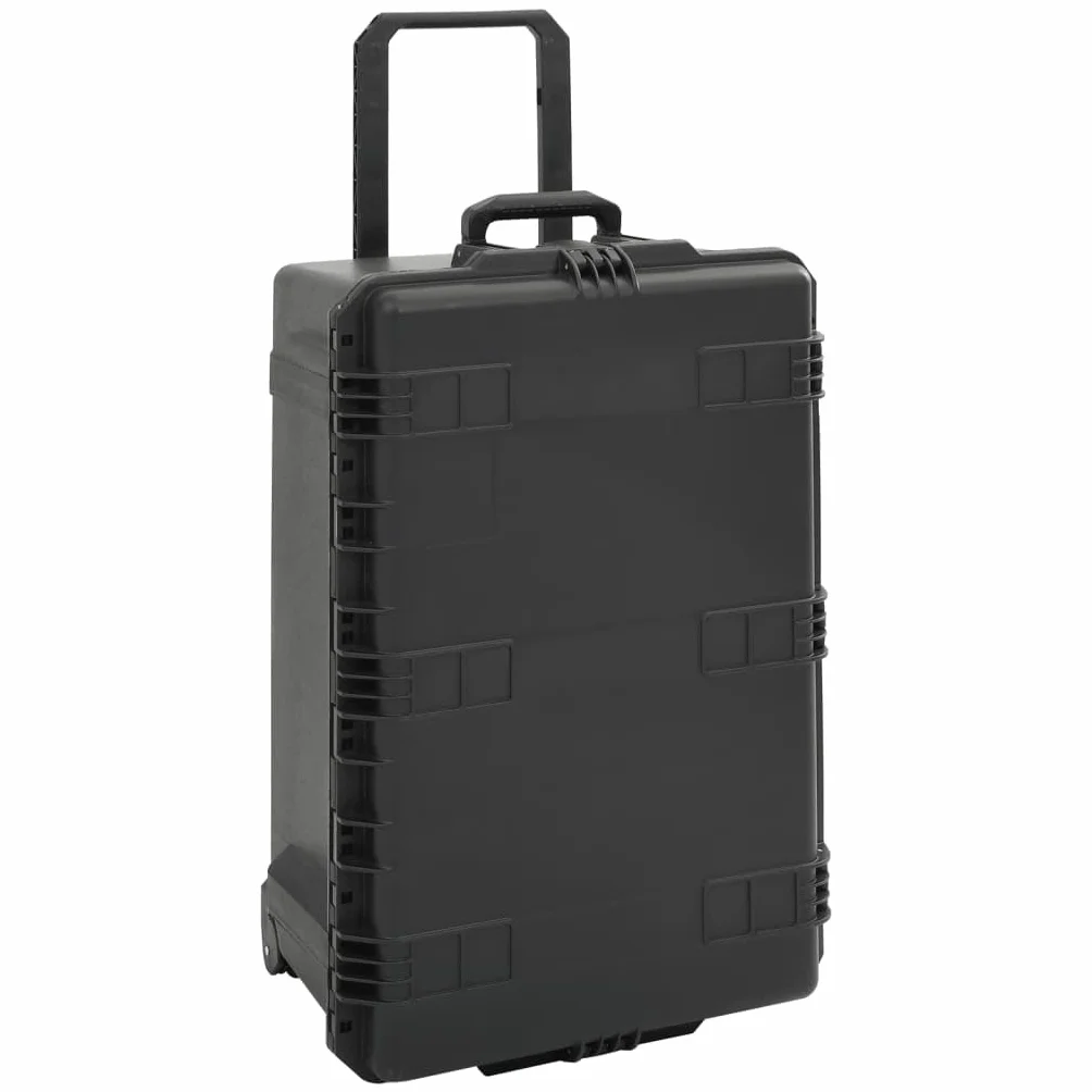 Walizka lotnicza na podróż samolotem z polipropylenu ABS, przenośna, czarna, 79,5 x 52 x 39 cm, z wyjmowaną wkładką z pianki, zamykana ochrona akcesoriów do aparatu, do transportu