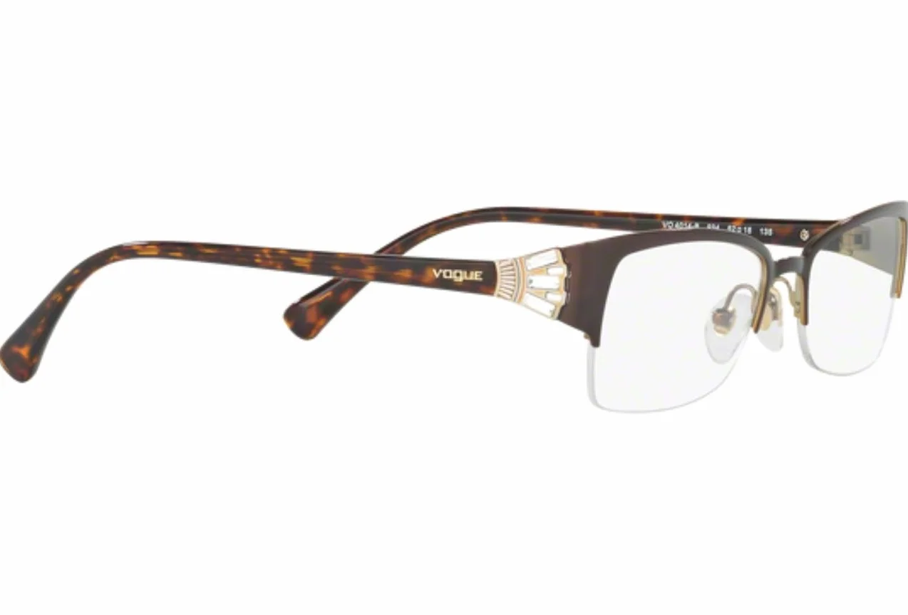 Vogue Damskie oprawki do okularów, Brown/Pale Gold, 50