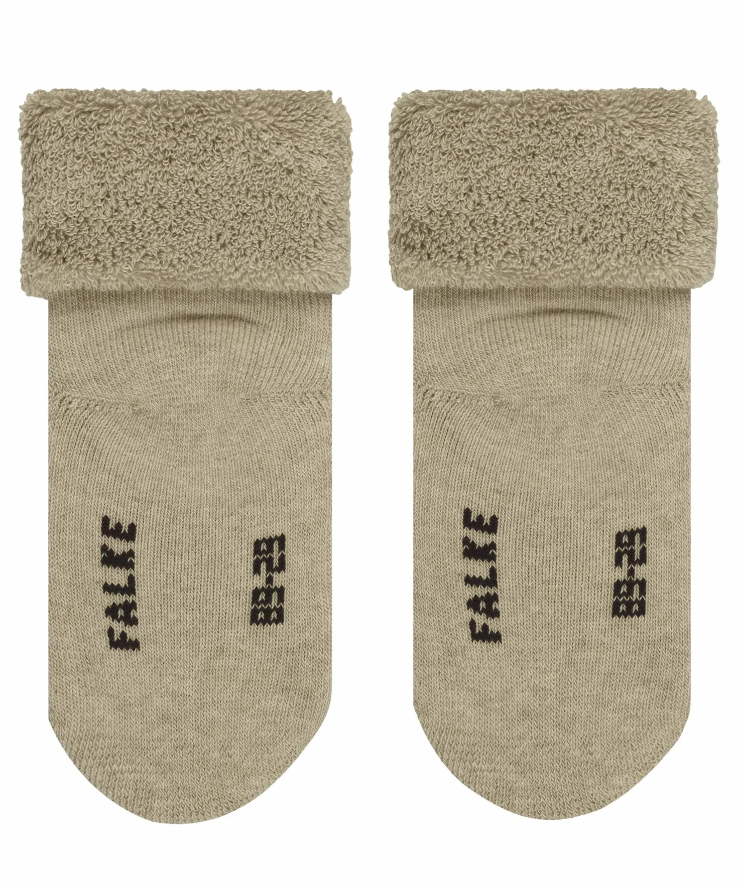 FALKE Uniseks - niemowlęta Skarpety Baby Bear B So Bawełna na prezent 1 Para, Beżowy Sand Melange 4650, 50-56