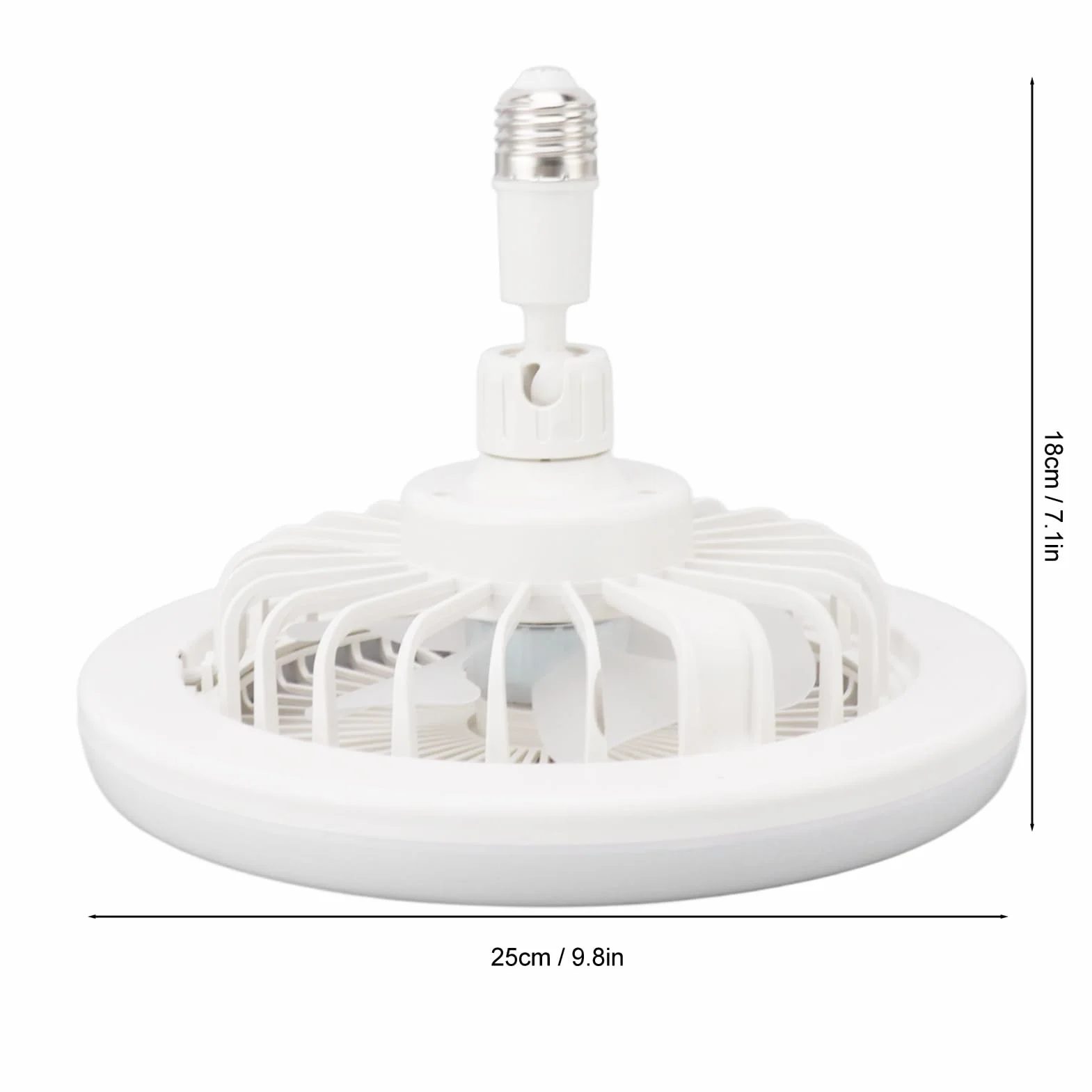 Wentylator Sufitowy LED 30W E27 z Pilotem Regulowany Kąt 3-biegowy