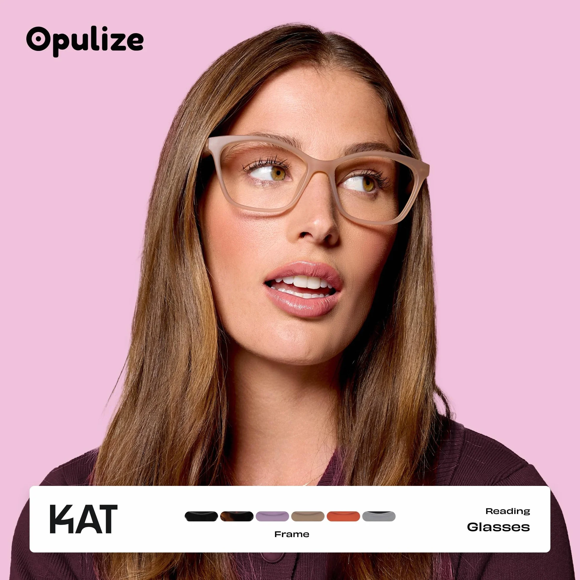 OPULIZE Okulary do czytania Uniseks Kat (1 w zestawie)