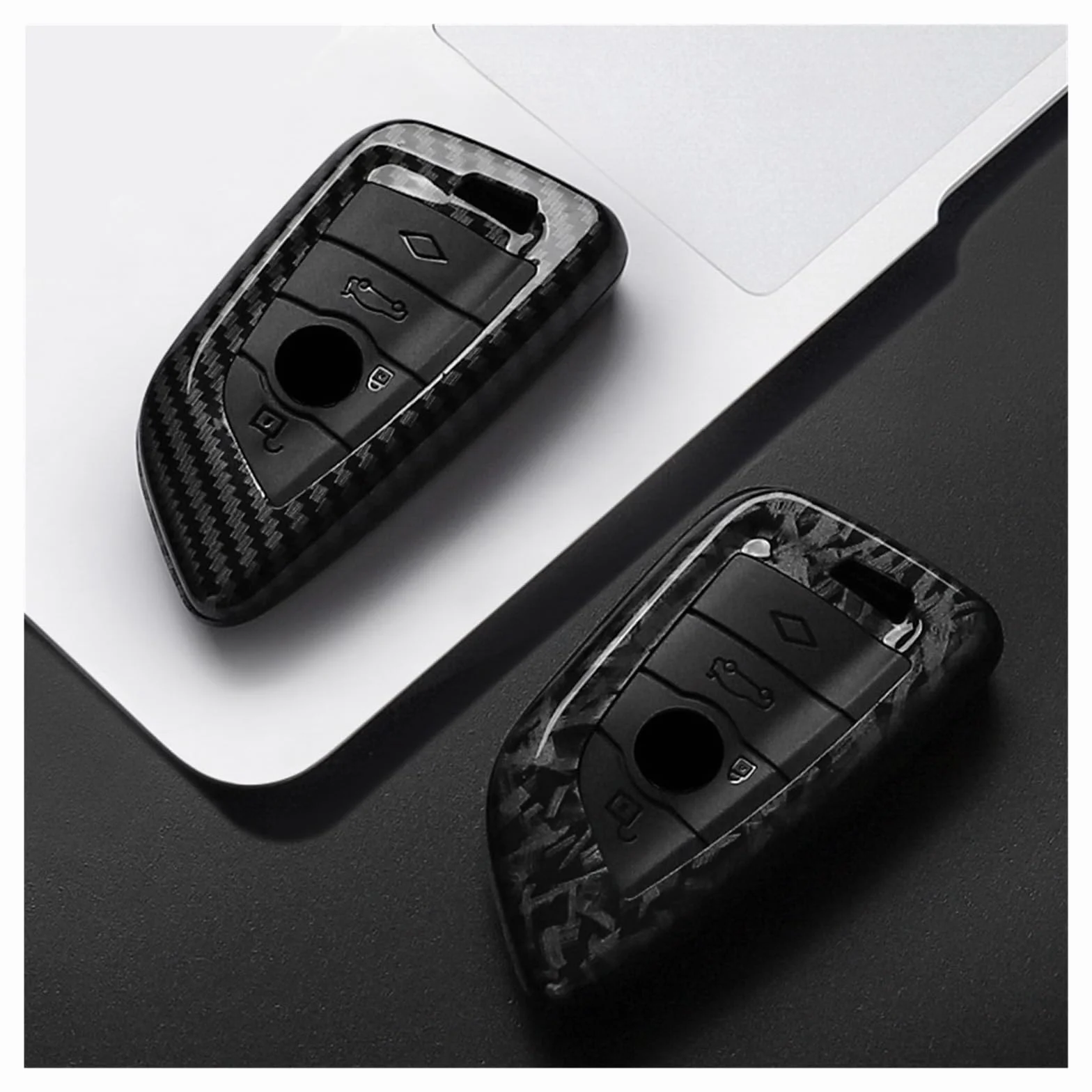 Pokrowiec na klucze ABS styl włókna węglowego do BMW serii X1 X3 X5 X6 1 3 5