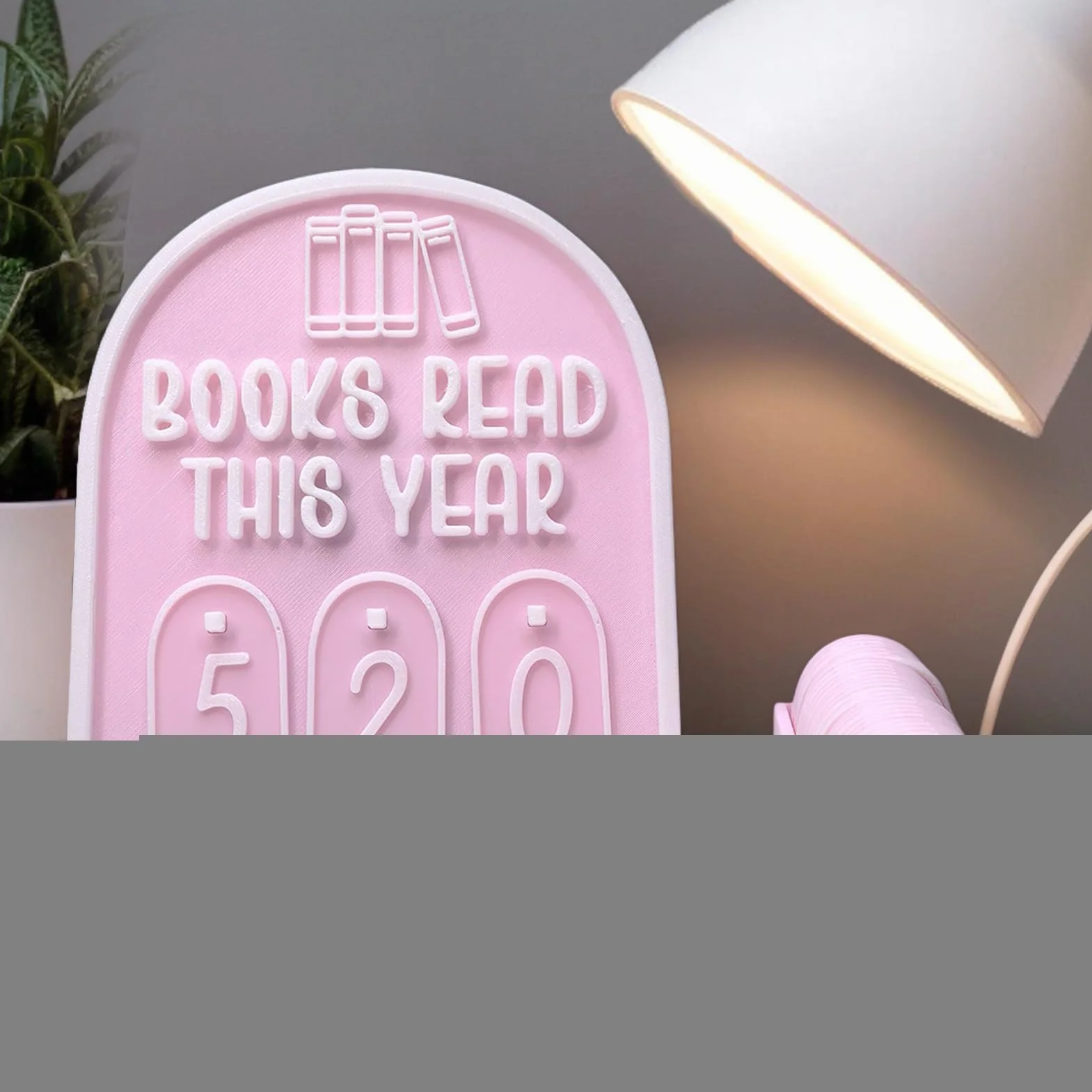 Nowoczesny ornament trackera książki dla miłośników książek, do 999 książek, do biblioteki i domu