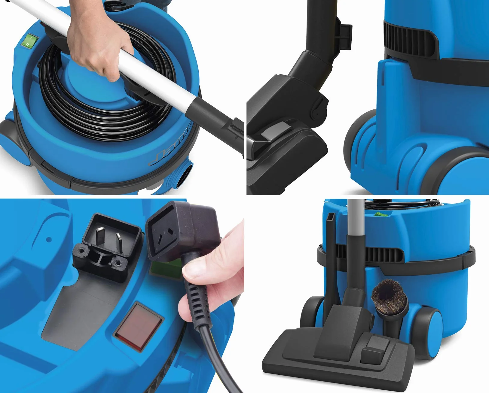 Numatic James odkurzacz podłogowy 900140/JVP180-11 620W 72dB niebieski