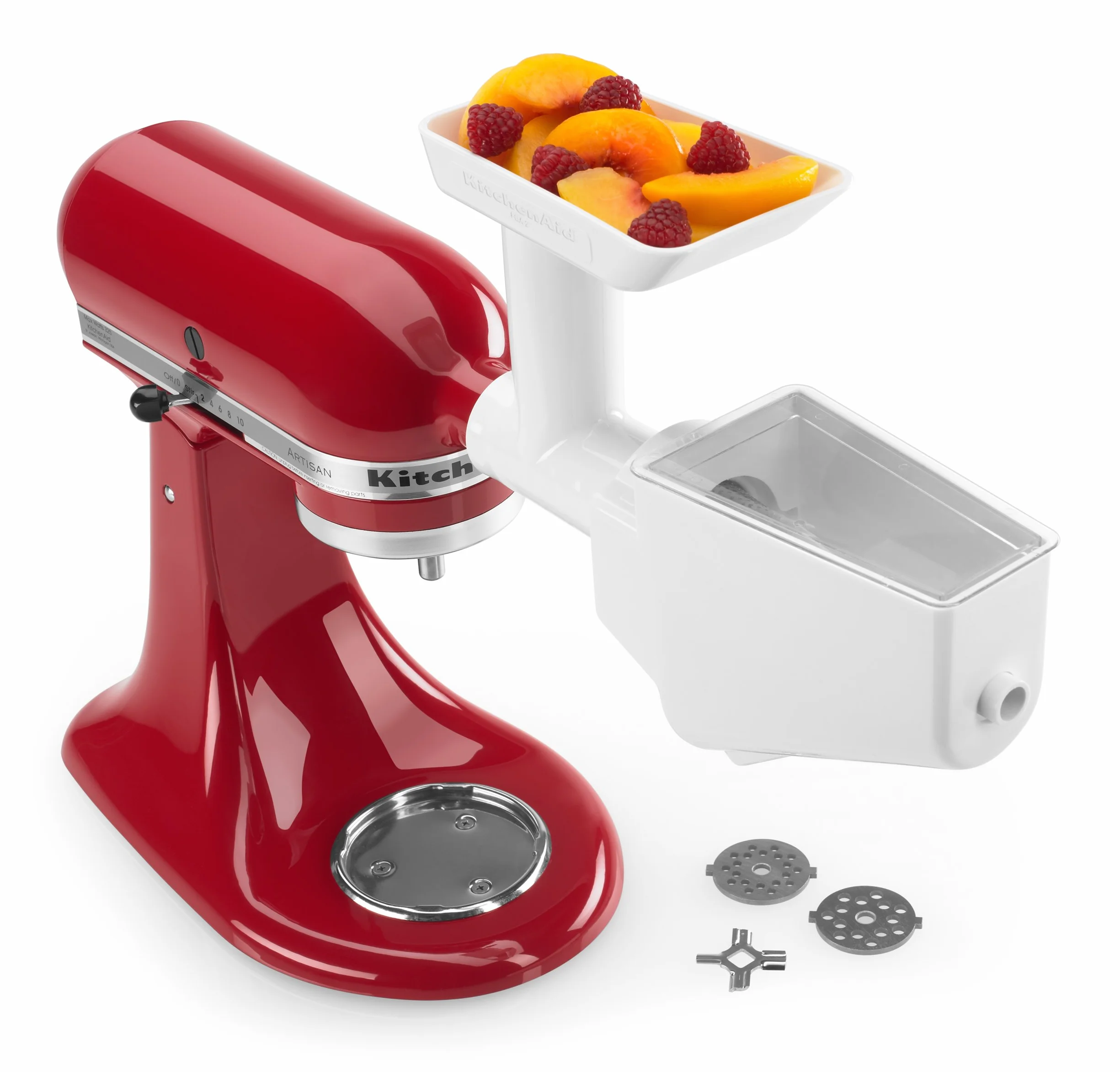 KitchenAid 5KSMFPPC sitko do owoców, warzyw, młynek do żywności i krajalnica, 3 sztuki (opcjonalne akcesoria do mikserów stojących KitchenAid