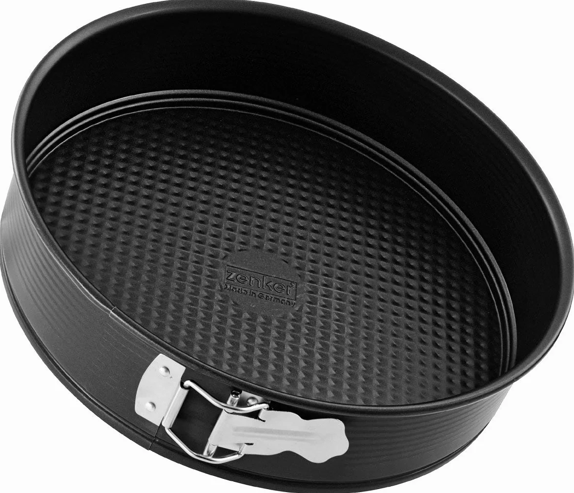 Zenker 6013 tortownica Ø 24 cm forma do pieczenia stalowa z powłoką nieprzywierającą czarna