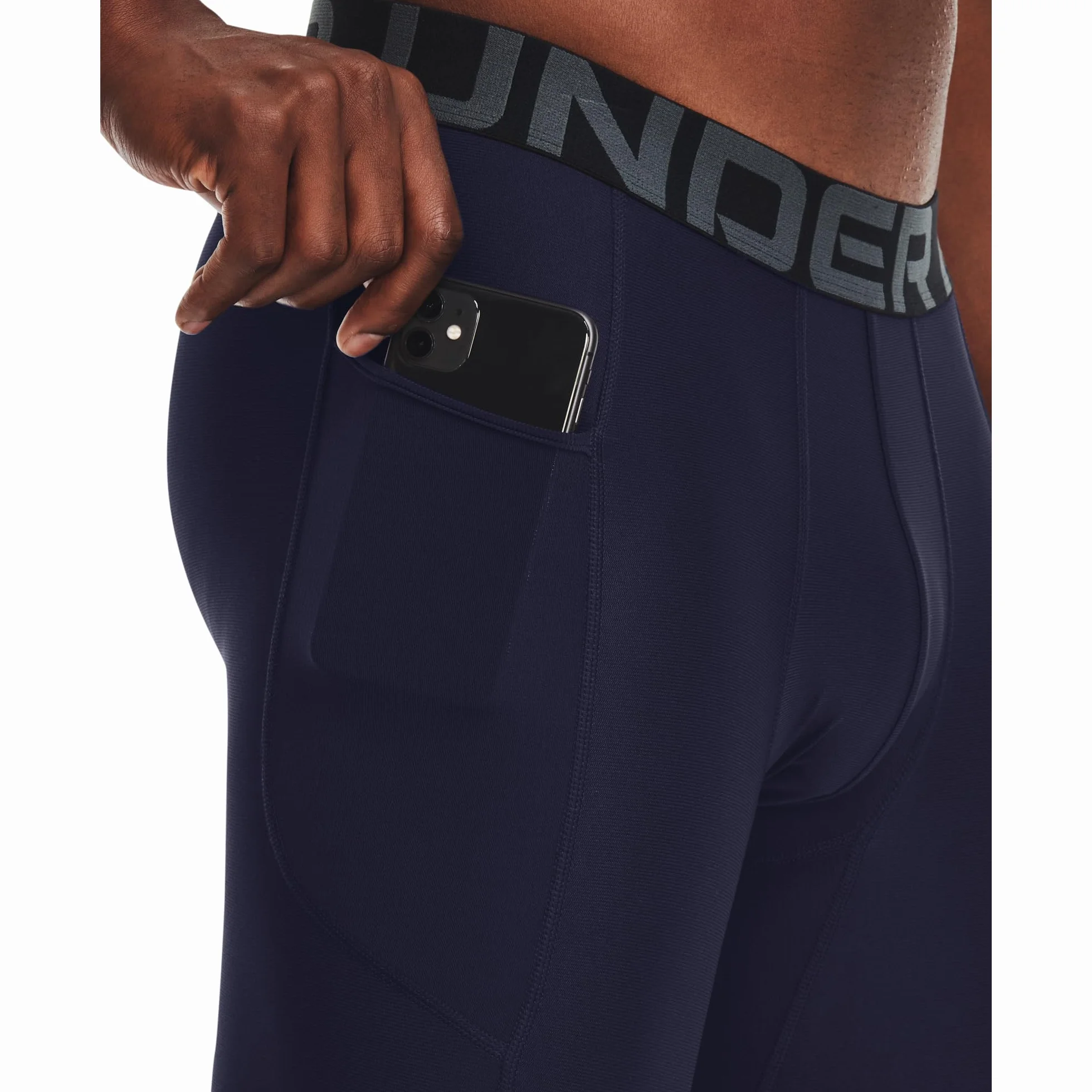 Under Armour UA HG Armour legginsy, długie legginsy sportowe, męskie spodnie sportowe