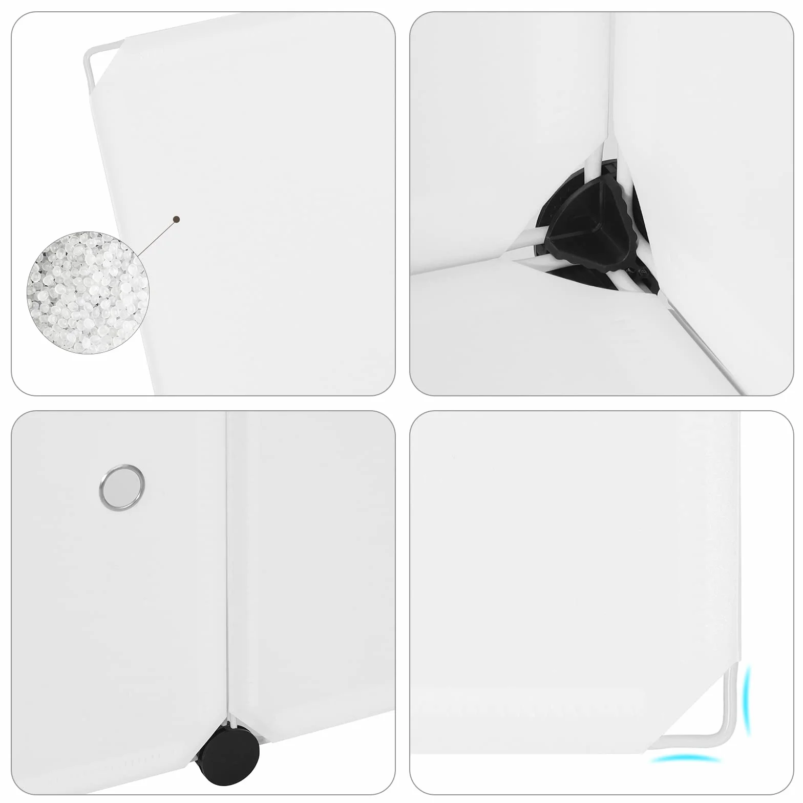 WOLTU szafa SR0055ws DIY system półek wtykowa regał z drzwiami 9 przegródek plastik 111x37x111cm biały