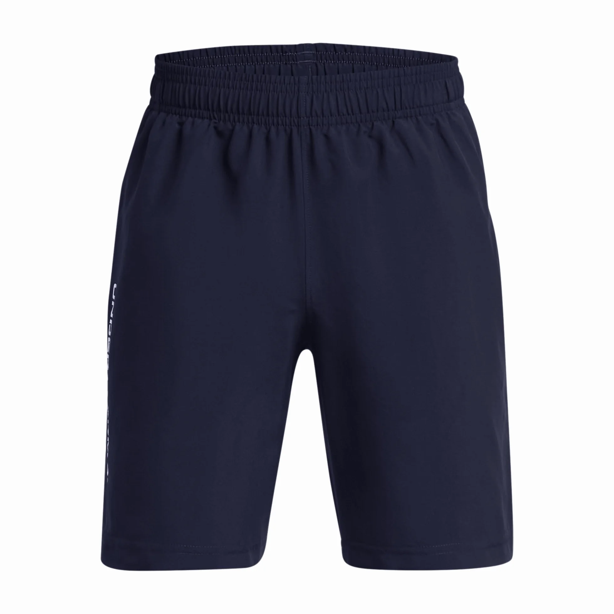 Under Armour Woven szorty z grafiką - Lekkie, wygodne i luźne szorty dla nastolatków, sportowe spodenki przeznaczone do rozgrzewki. Chłopcy