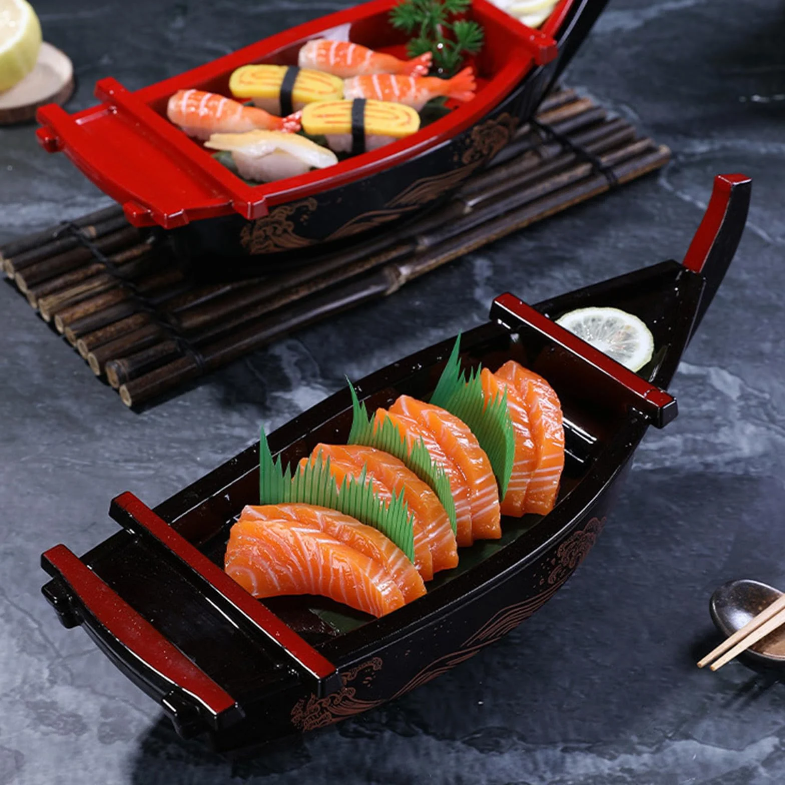 Talerz sushi taca do serwowania sashimi kreatywna płyta ekspozycyjna na żywność