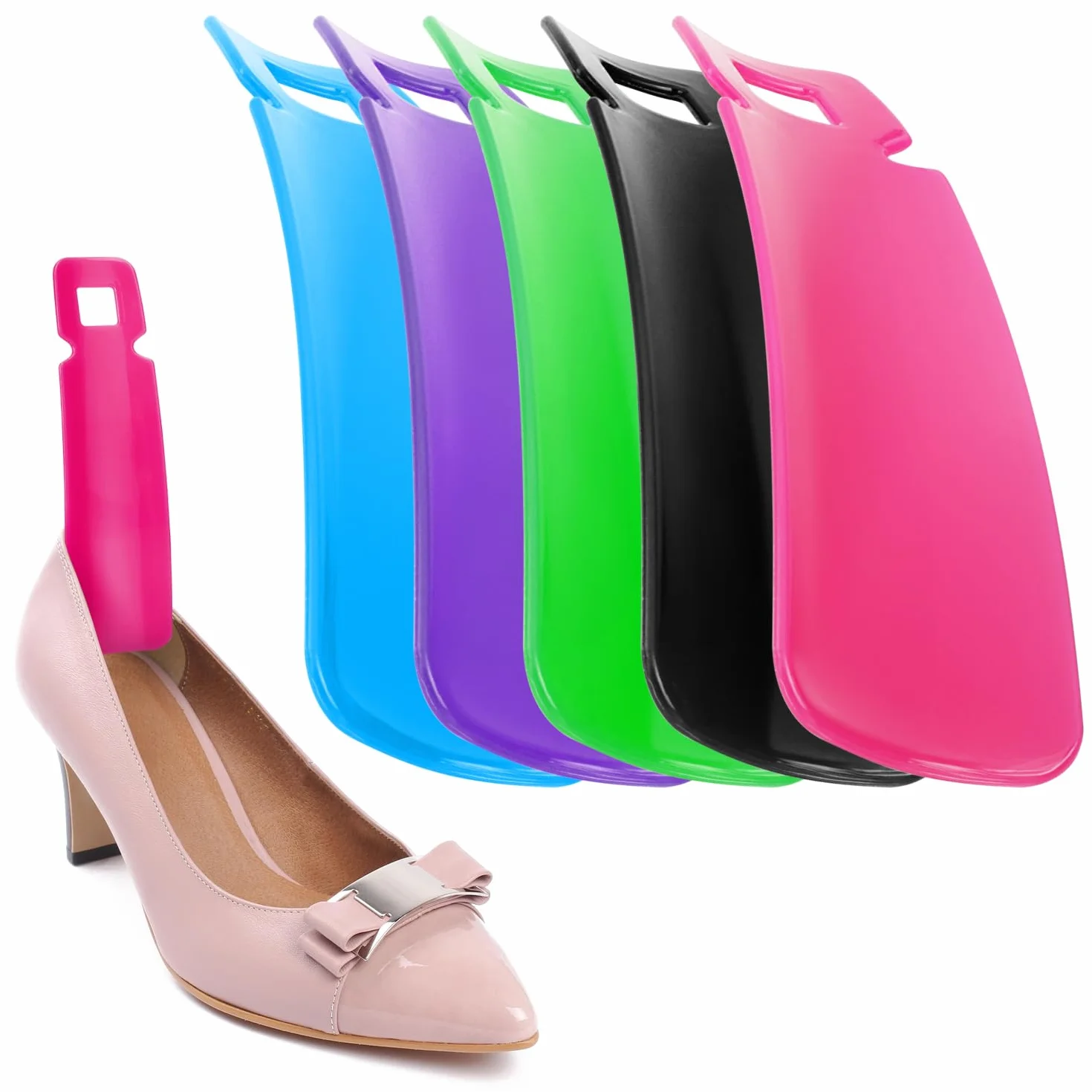 COM-FOUR® Lyzka do butów, lyzka do butów wykonana z tworzywa sztucznego o eleganckim wygladzie