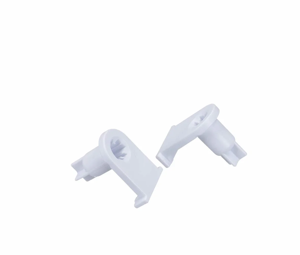 DL-pro 2 x gniazdo zawiasowe do drzwi Bosch Siemens 00169301 169301 Miele 5384490 gniazdo do lodówki, zamrażarki, zawias 25 x 15 mm, tworzywo sztuczne, kolor biały
