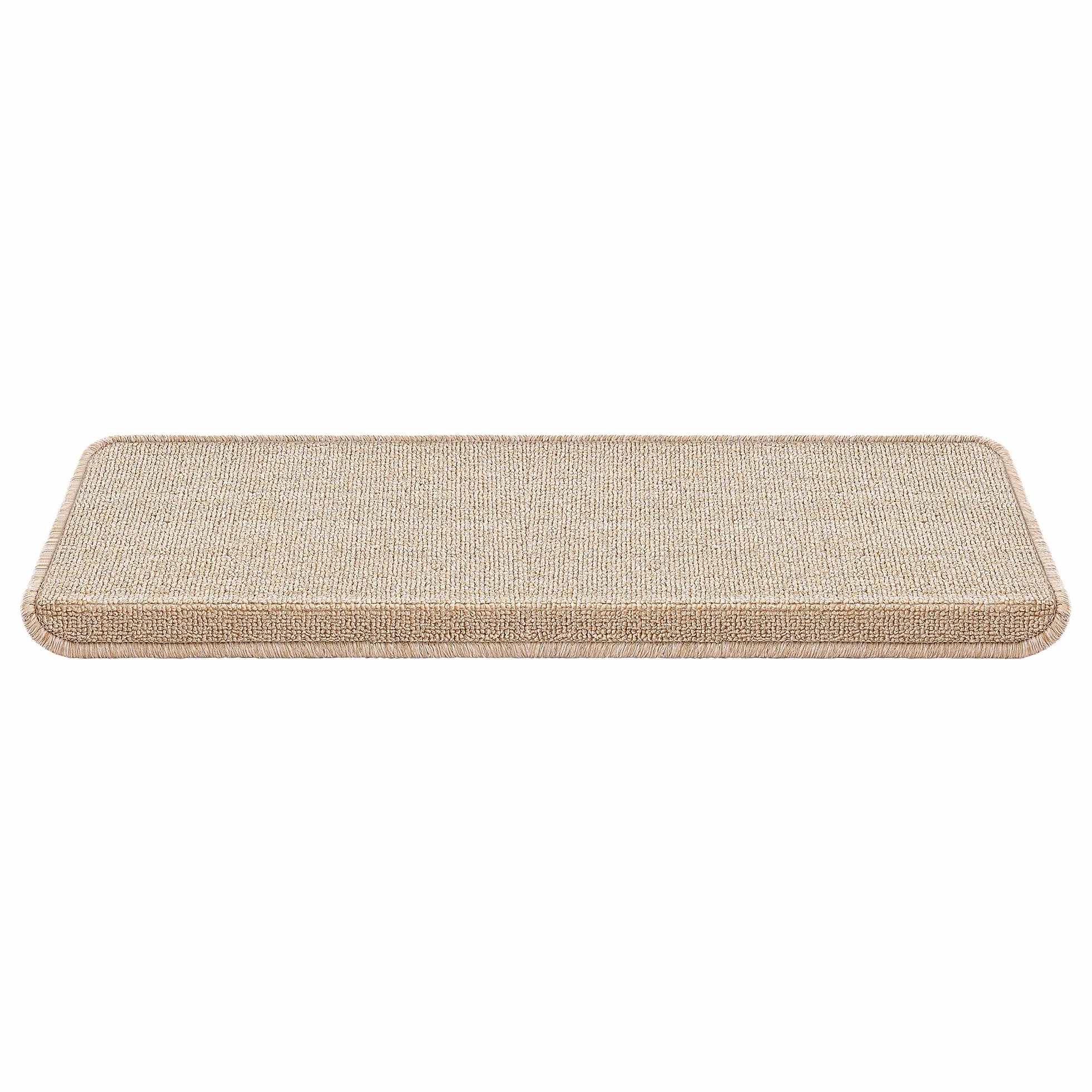 Maty na schody zestaw 15 sztuk 65x24 cm prostokątne samoprzylepne beżowe